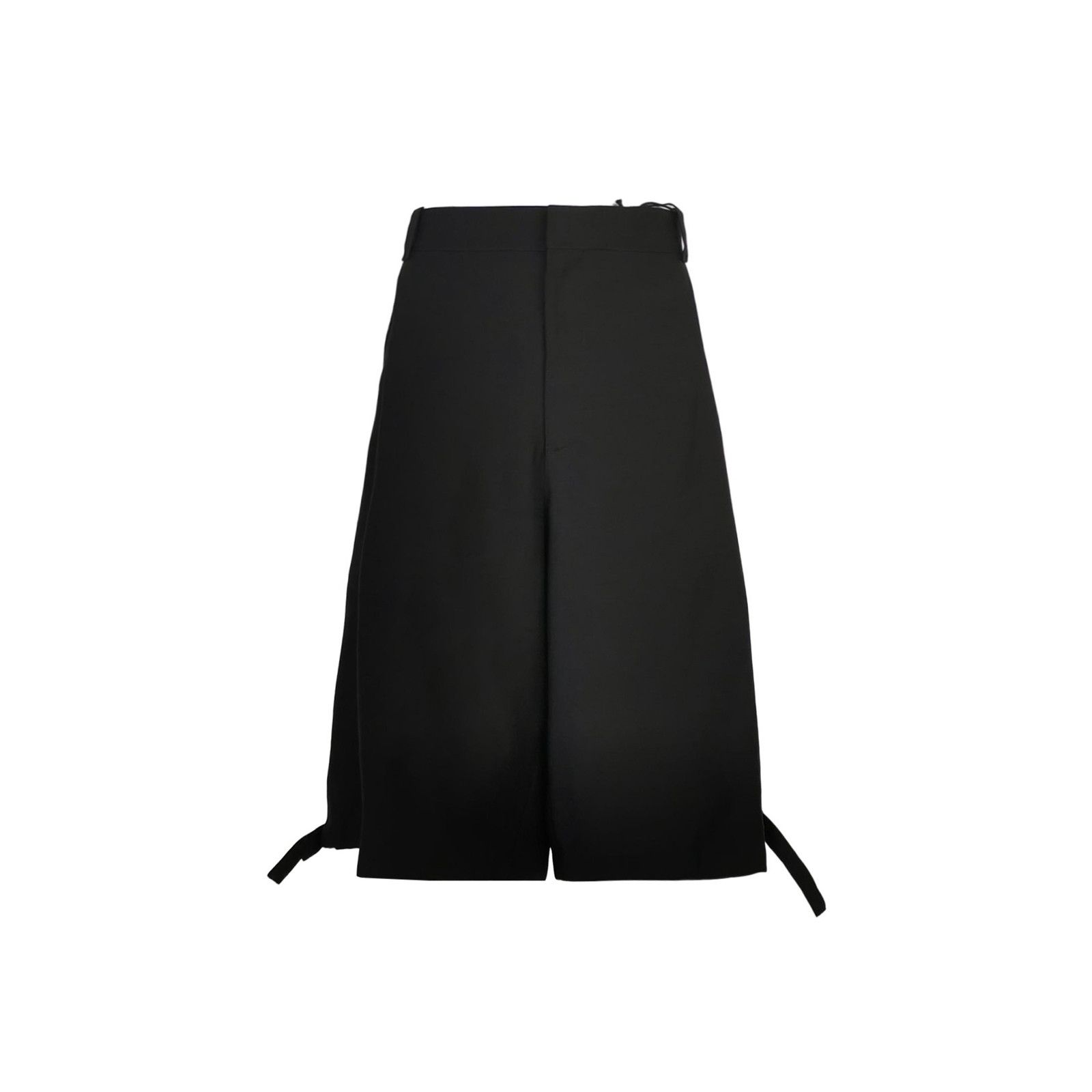 Dior Black Wide-Leg Shorts with Side Ties Size US 36 / EU 52 - 2 Thumbnail