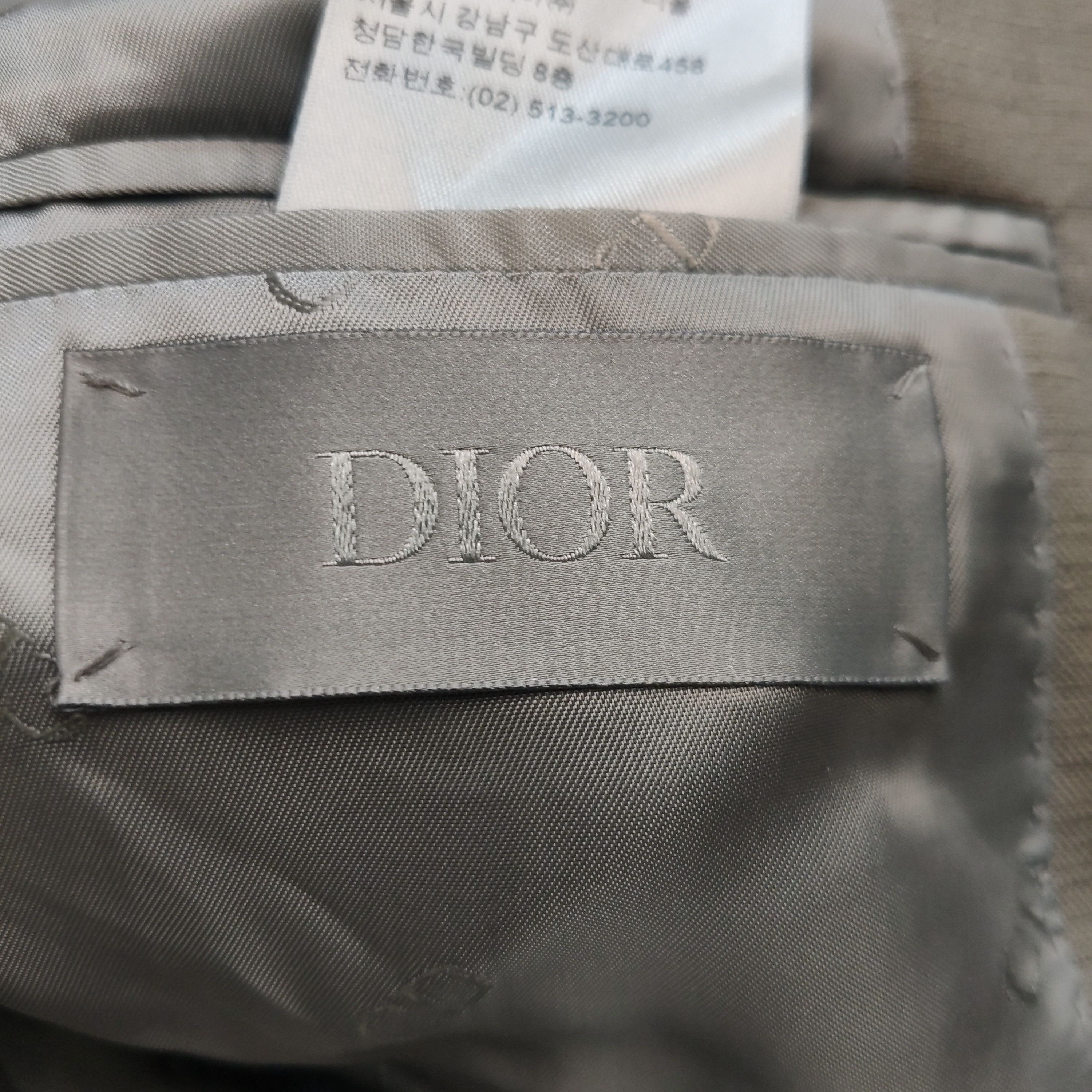 Dior Dior XS Wool Silk Blend Collared Blazer Size US 36 / EU 52 - 9 Thumbnail