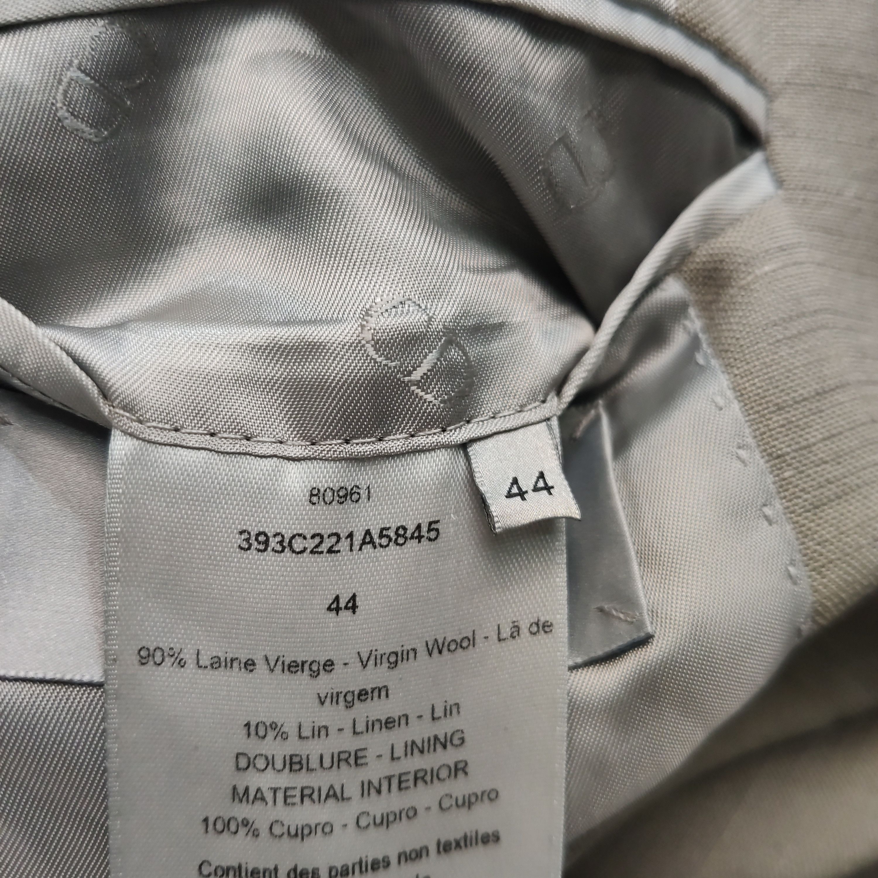 Dior Dior Wool-Linen Lapel Long-Sleeve Coat XS Size US XS / EU 42 / 0 - 12 Thumbnail