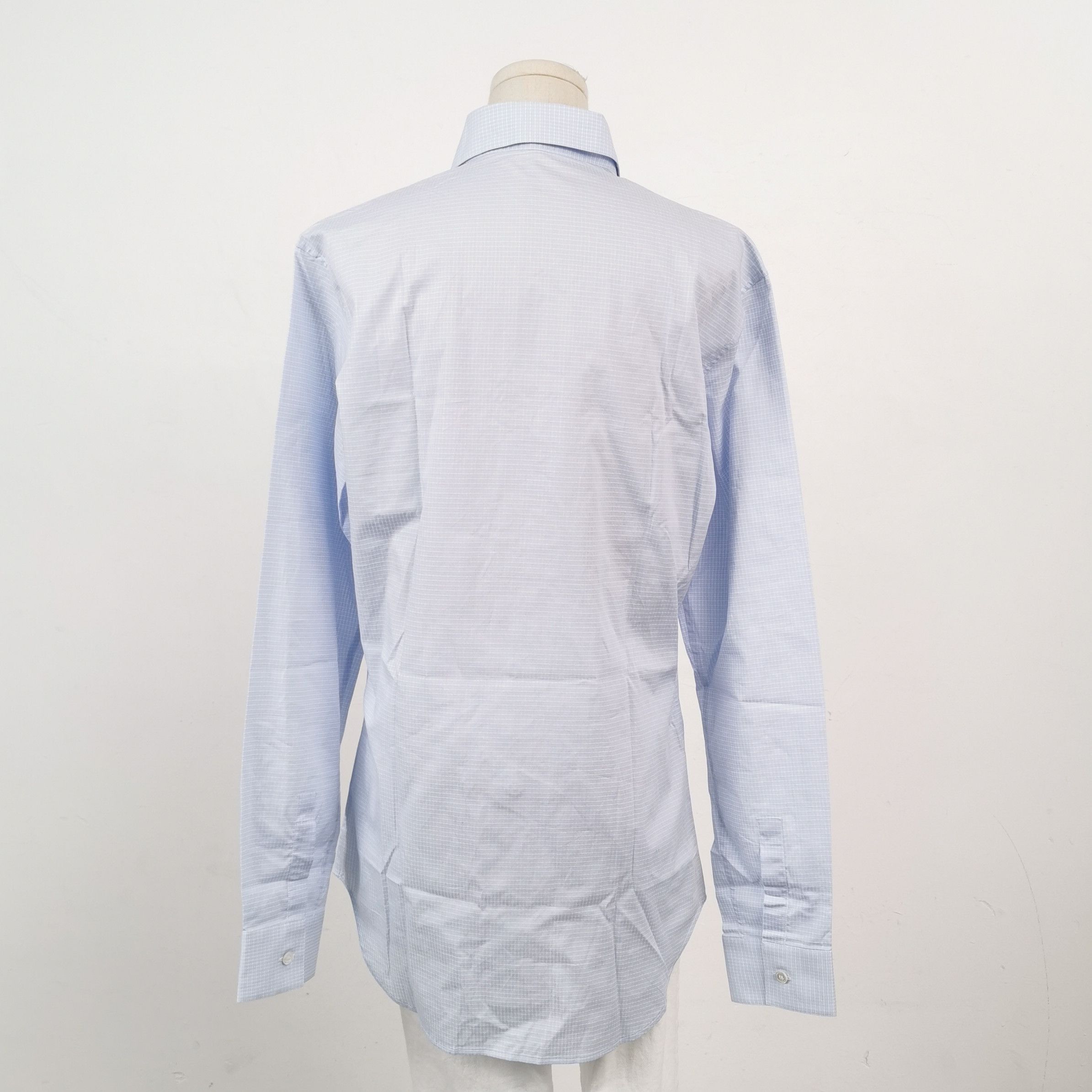 Dior L Size Blue Checkered Shirt