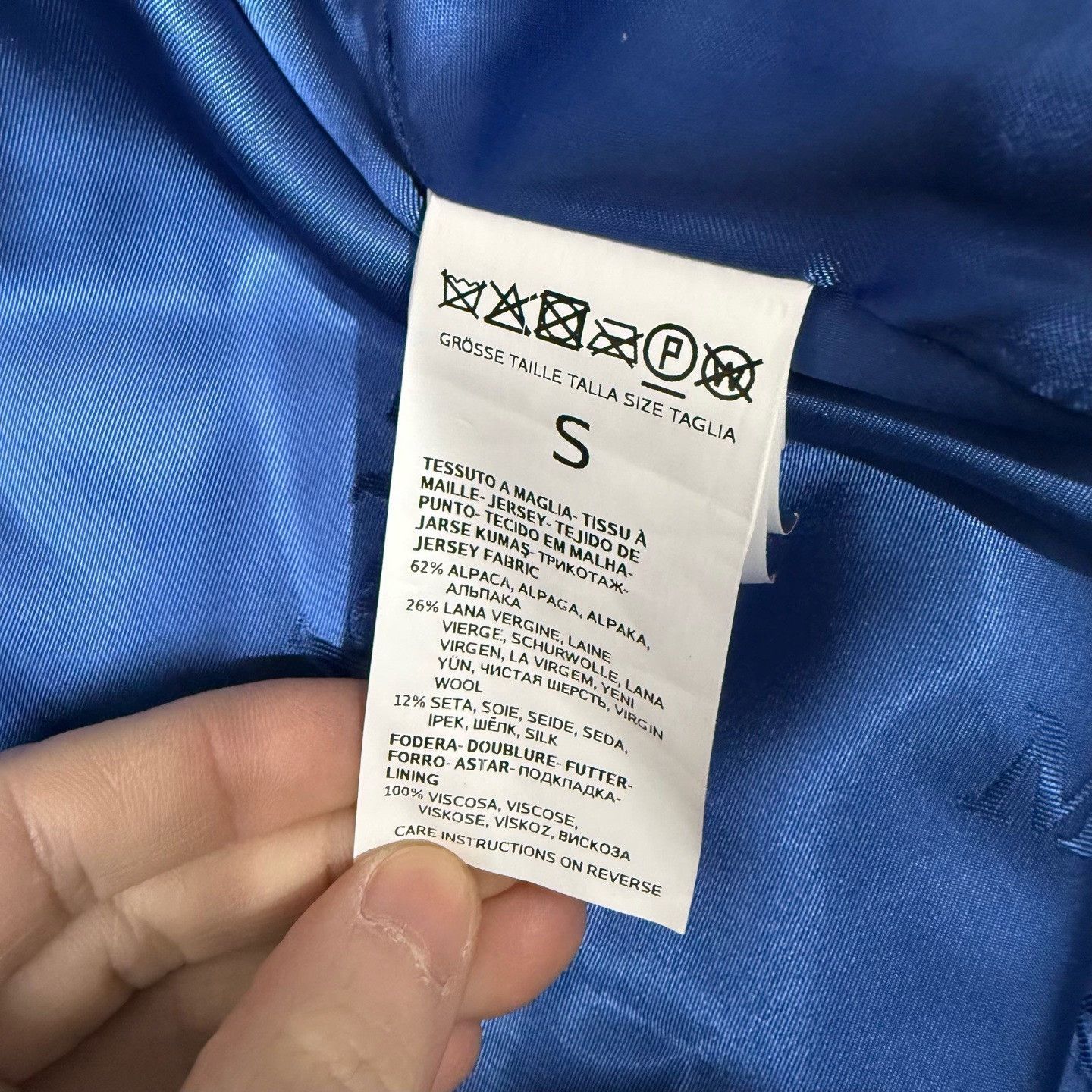 Max Mara Maxmara Main Line Teddy Blue Fur Coat Size S / US 4 / IT 40 - 5 Thumbnail