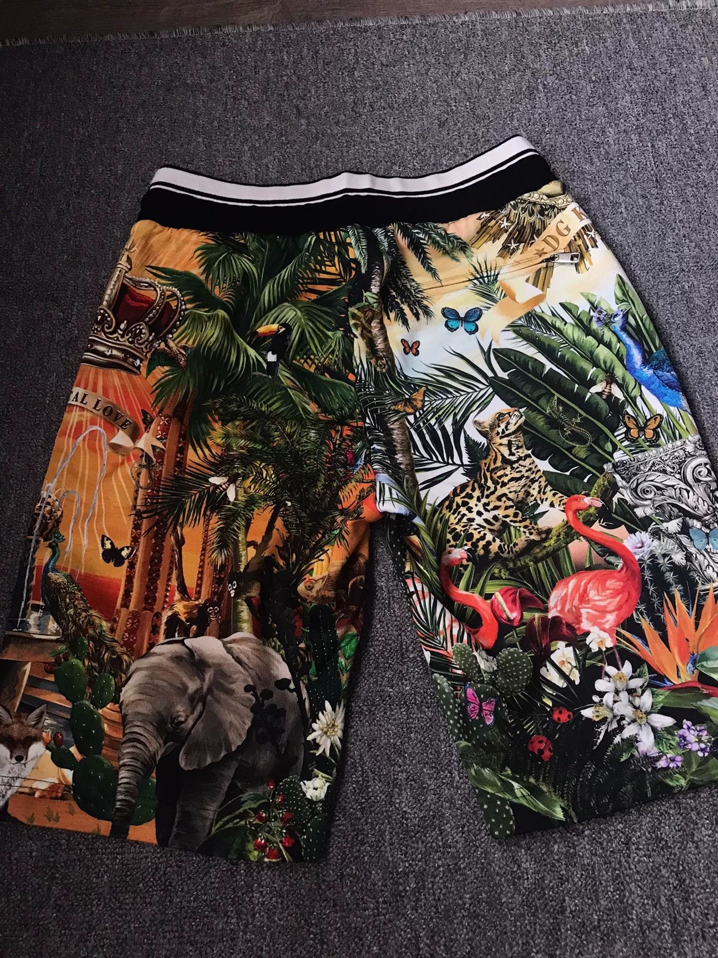 Dolce & Gabbana Dolce&Gabbana Tropical Zoo Print Shorts Size US 34 / EU 50 - 2 Thumbnail