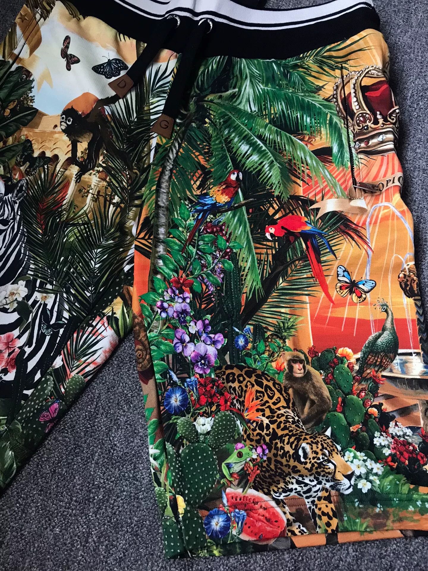 Dolce & Gabbana Dolce&Gabbana Tropical Zoo Print Shorts Size US 34 / EU 50 - 3 Thumbnail