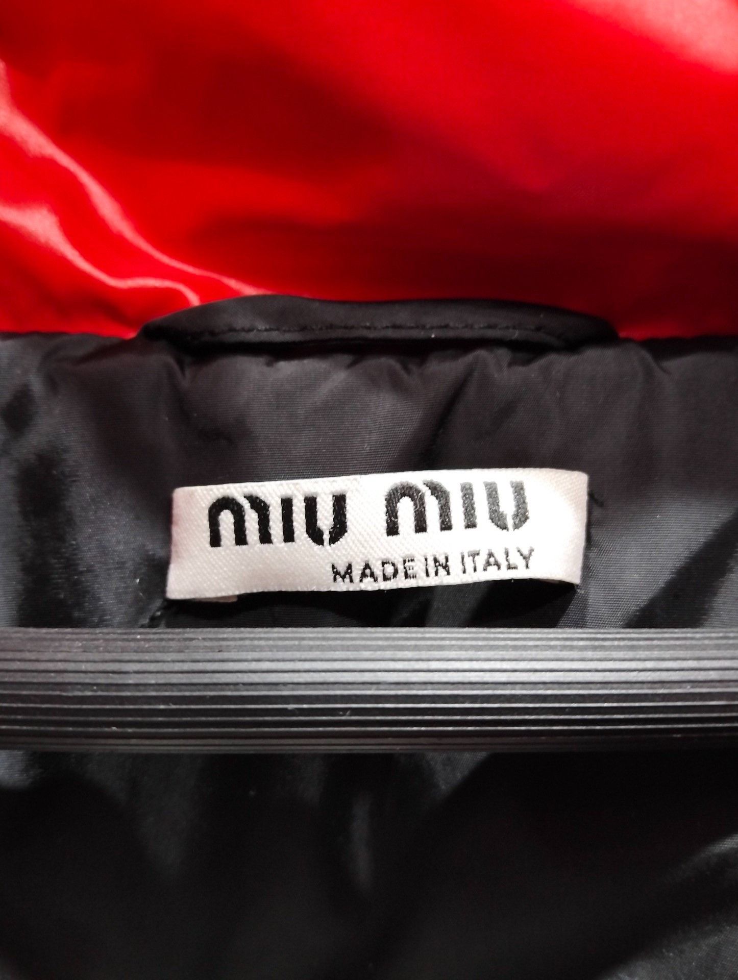 Miu Miu Miu Miu Red Cropped Hooded Down Jacket Size XS / US 0-2 / IT 36-38 - 6 Thumbnail