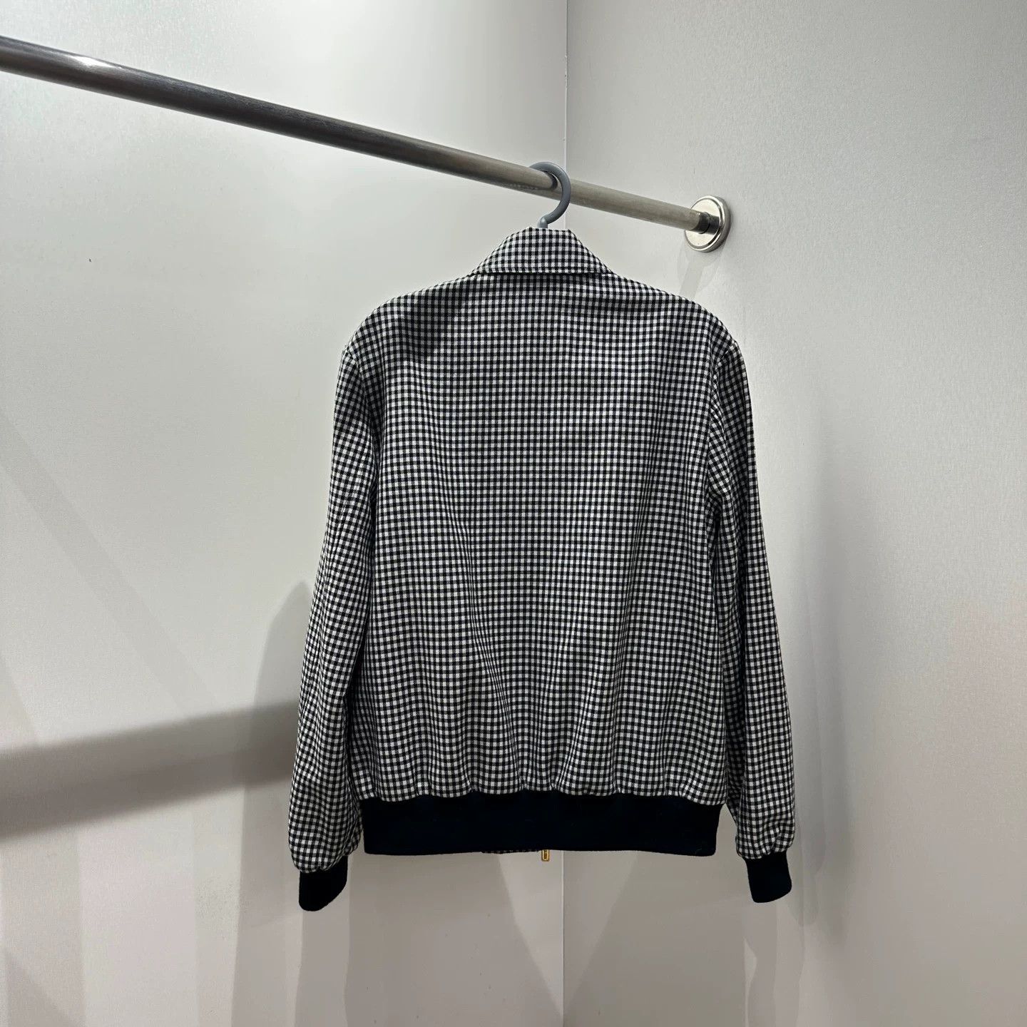 Miu Miu MiuMiu Checkered Logo Zipper Jacket Size XS / US 0-2 / IT 36-38 - 2 Thumbnail