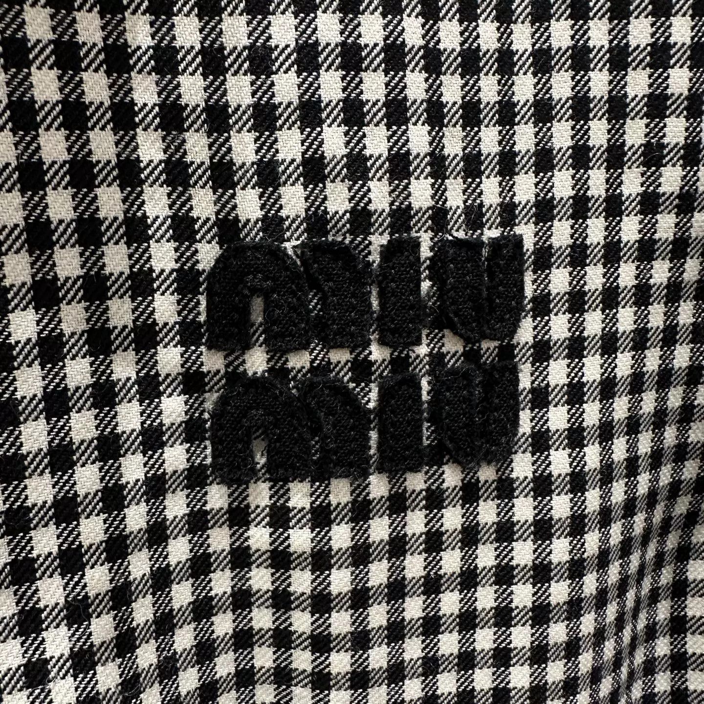 Miu Miu MiuMiu Checkered Logo Zipper Jacket Size XS / US 0-2 / IT 36-38 - 6 Thumbnail