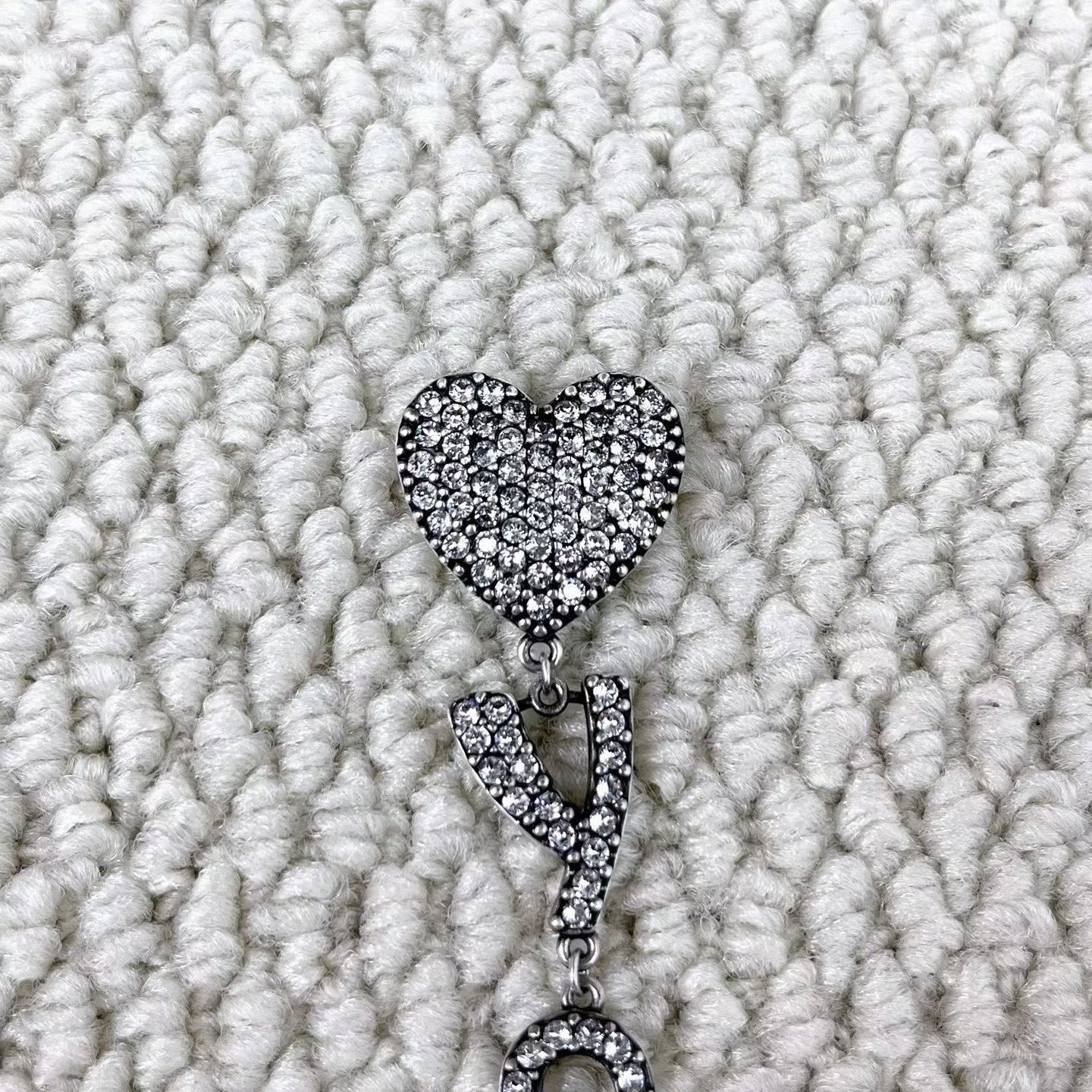 Saint Laurent Paris Saint Laurent Heart YSL Clip-On Earrings Size ONE SIZE - 3 Thumbnail