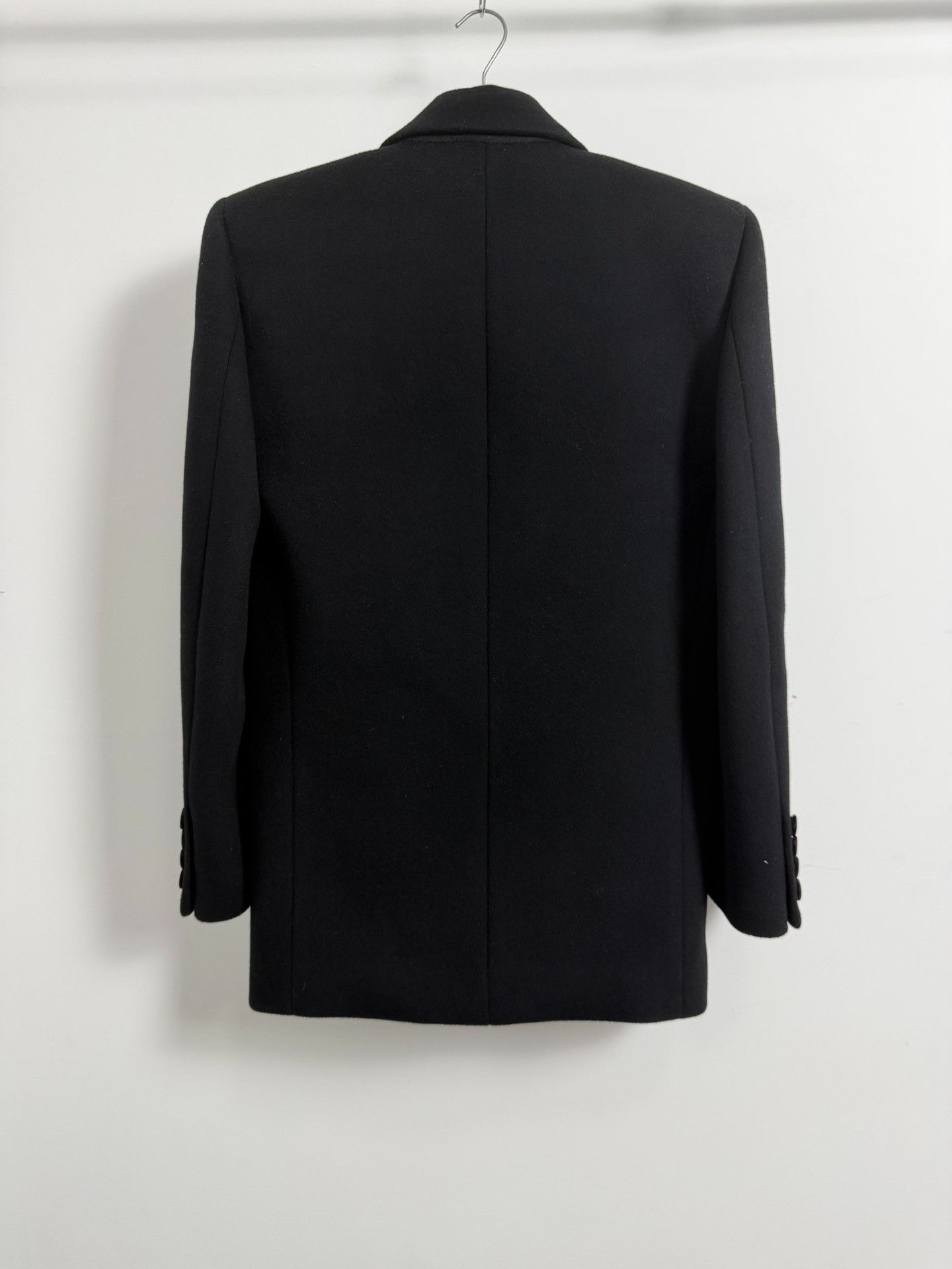 Saint Laurent Paris Saint Laurent Black Double-Breasted Suit Jacket Size US S / EU 44-46 / 1 - 2 Thumbnail