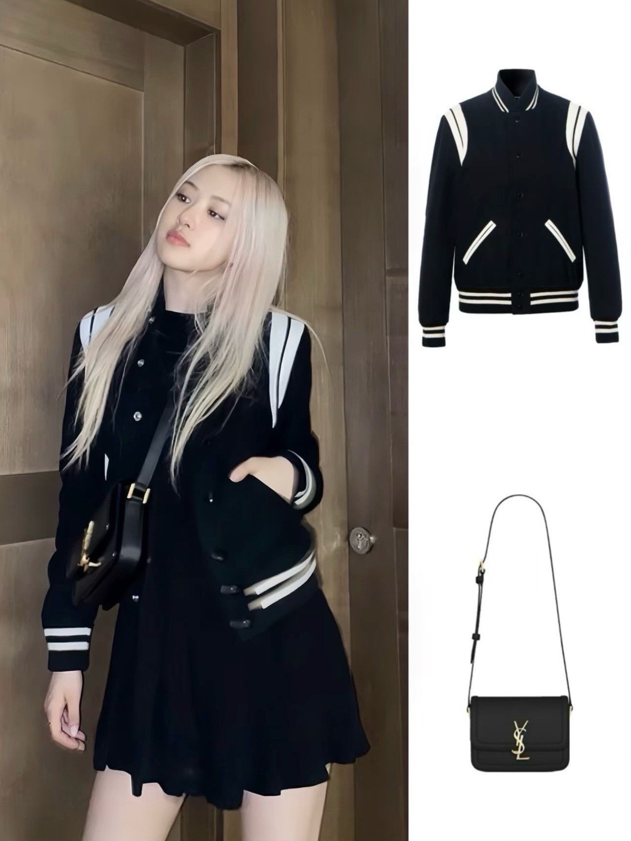 Saint Laurent Paris Saint Laurent Wool Baseball Jacket Size US L / EU 52-54 / 3 - 7 Thumbnail