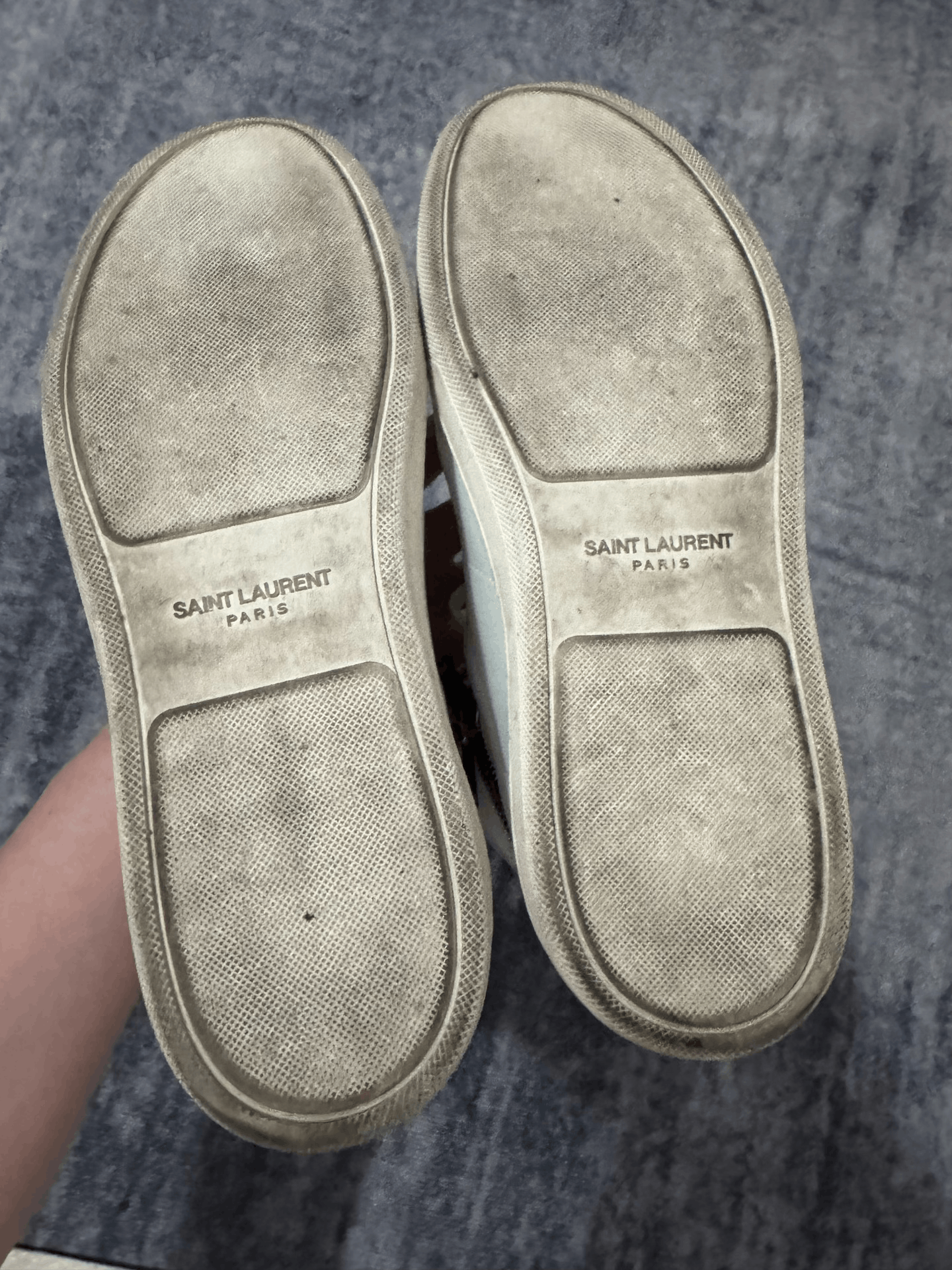 Saint Laurent Paris Saint Laurent White High-Top Zipper Sneakers Size US 8 / EU 41 - 7 Thumbnail