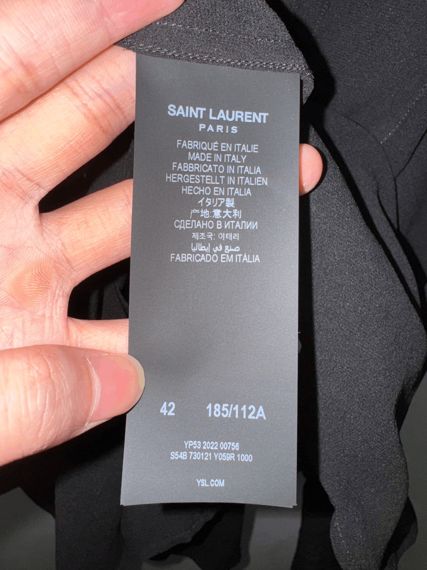 Saint Laurent Paris Saint Laurent 23SS Oversized Silk Shirt Size US XS / EU 42 / 0 - 7 Thumbnail