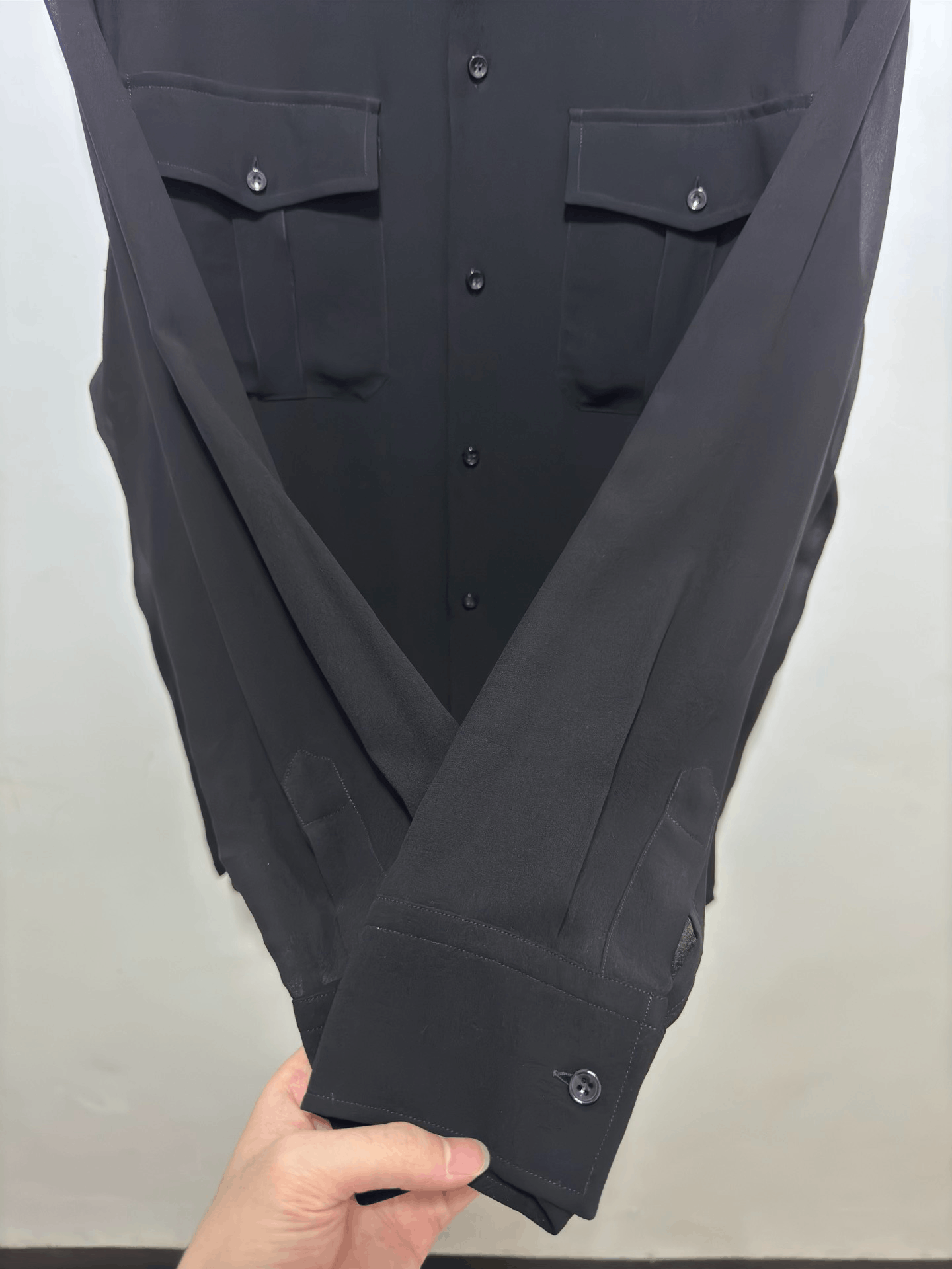Saint Laurent Paris Saint Laurent 23SS Oversized Silk Shirt Size US XS / EU 42 / 0 - 5 Thumbnail