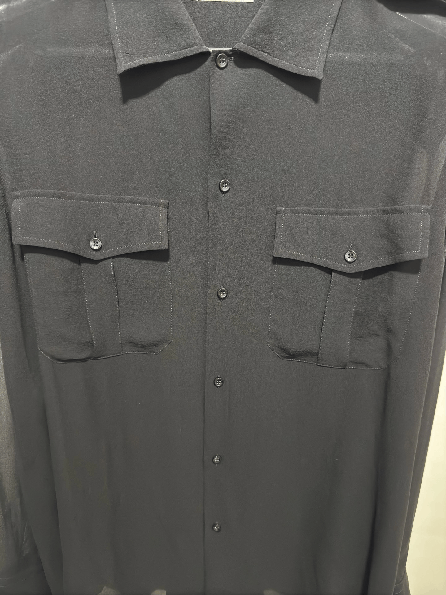 Saint Laurent Paris Saint Laurent 23SS Oversized Silk Shirt Size US XS / EU 42 / 0 - 4 Thumbnail