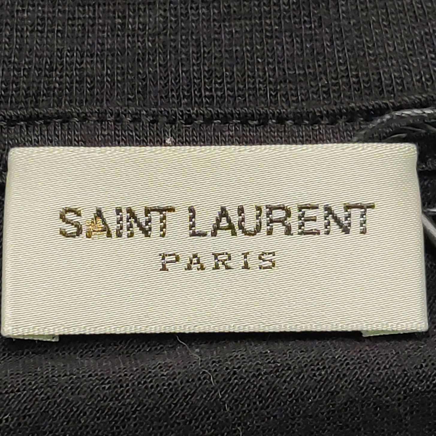 Saint Laurent Paris Saint Laurent Wool-Silk Blend Solid Crew Neck T-Shirt XXL Size US XXL / EU 58 / 5 - 10 Thumbnail