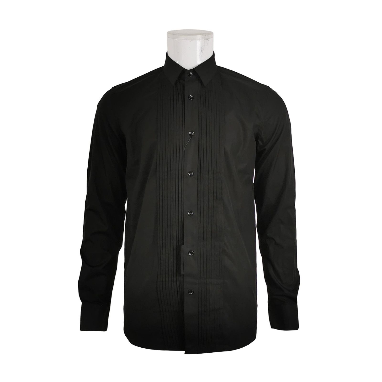 Saint Laurent Paris Saint Laurent Cotton Solid Lapel Button Long-Sleeve Coat Size US L / EU 52-54 / 3 - 3 Thumbnail