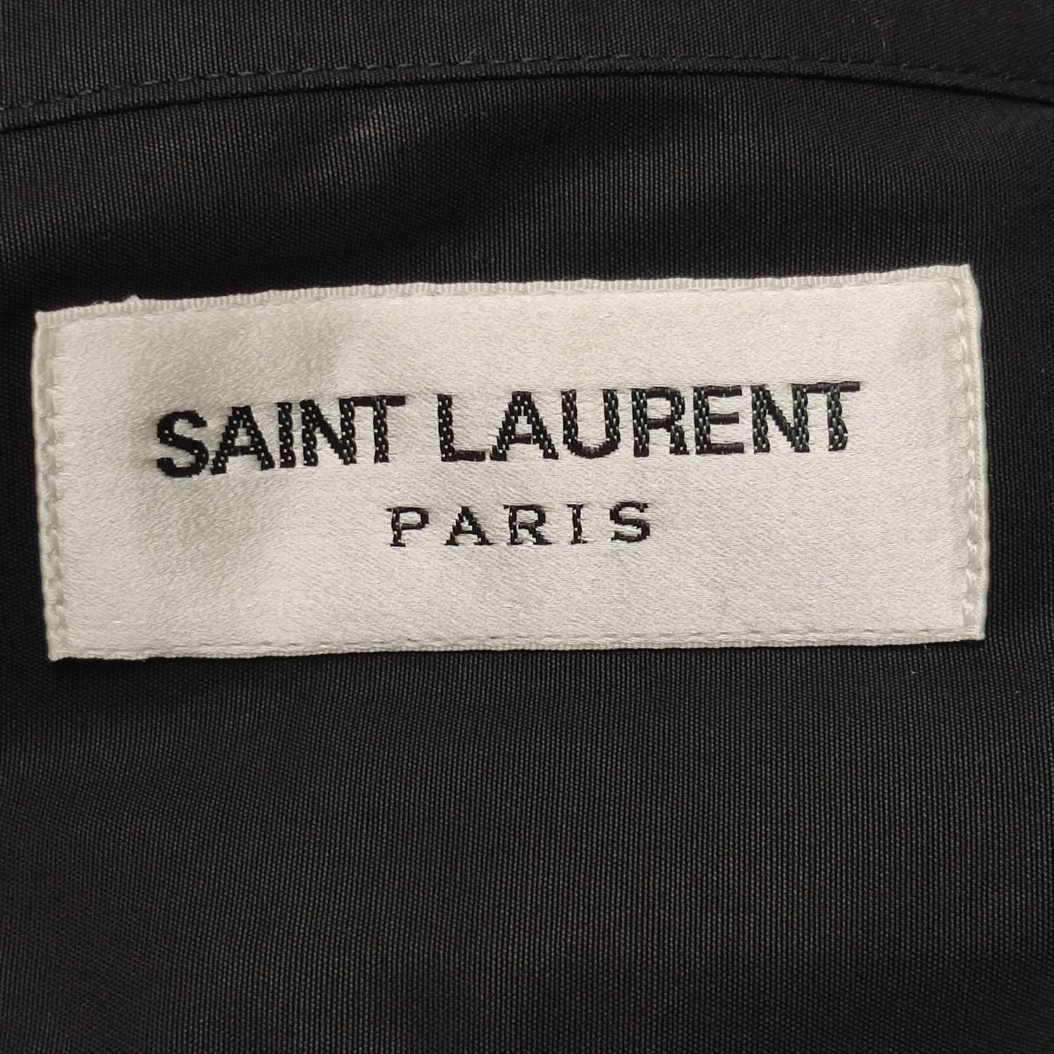 Saint Laurent Paris Saint Laurent Cotton Solid Lapel Button Long-Sleeve Coat Size US L / EU 52-54 / 3 - 10 Thumbnail