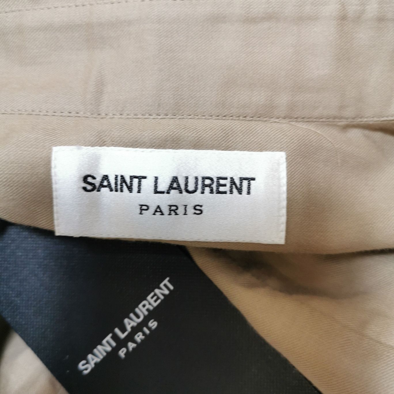 Saint Laurent Paris Saint Laurent Cotton Solid Spread Collar Shirt Size US XXL / EU 58 / 5 - 12 Thumbnail