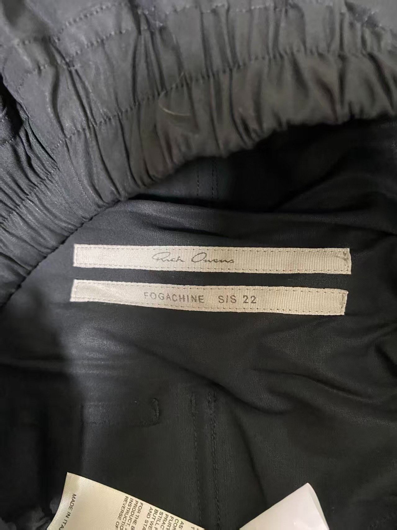 Japanese Brand Rick Owens Men's Drawstring Cropped Pants Size US 34 / EU 50 - 4 Thumbnail