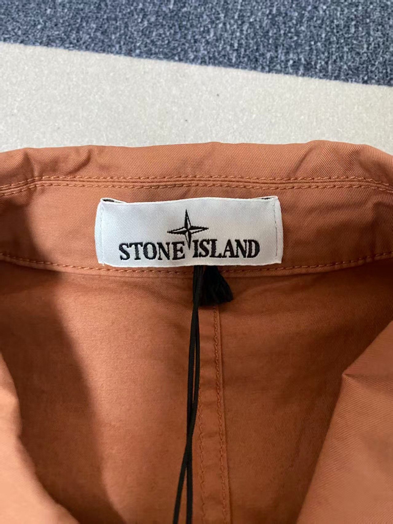 Japanese Brand Stone Island Collar Logo Long Sleeve Shirt Size US L / EU 52-54 / 3 - 3 Thumbnail