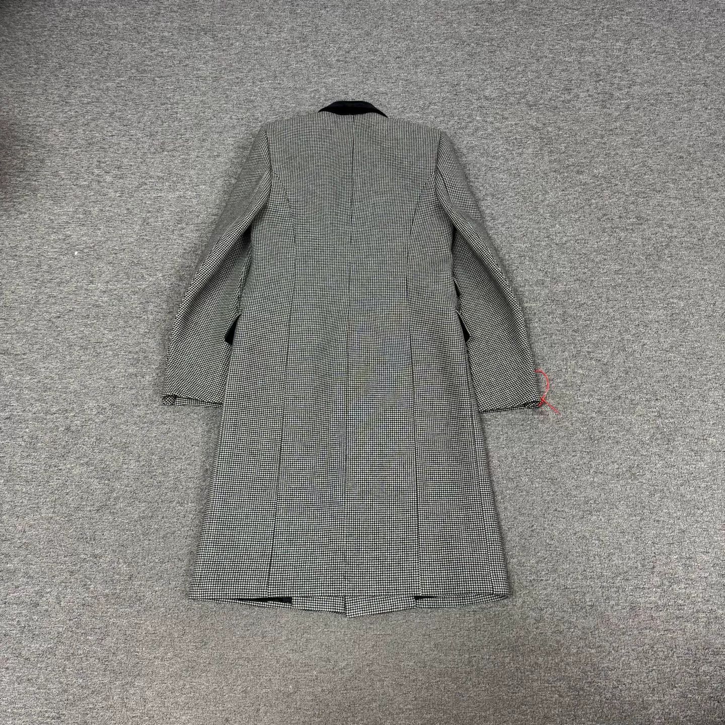 Balenciaga Balenciaga Long Houndstooth Wool Blazer Coat Size US S / EU 44-46 / 1 - 2 Thumbnail