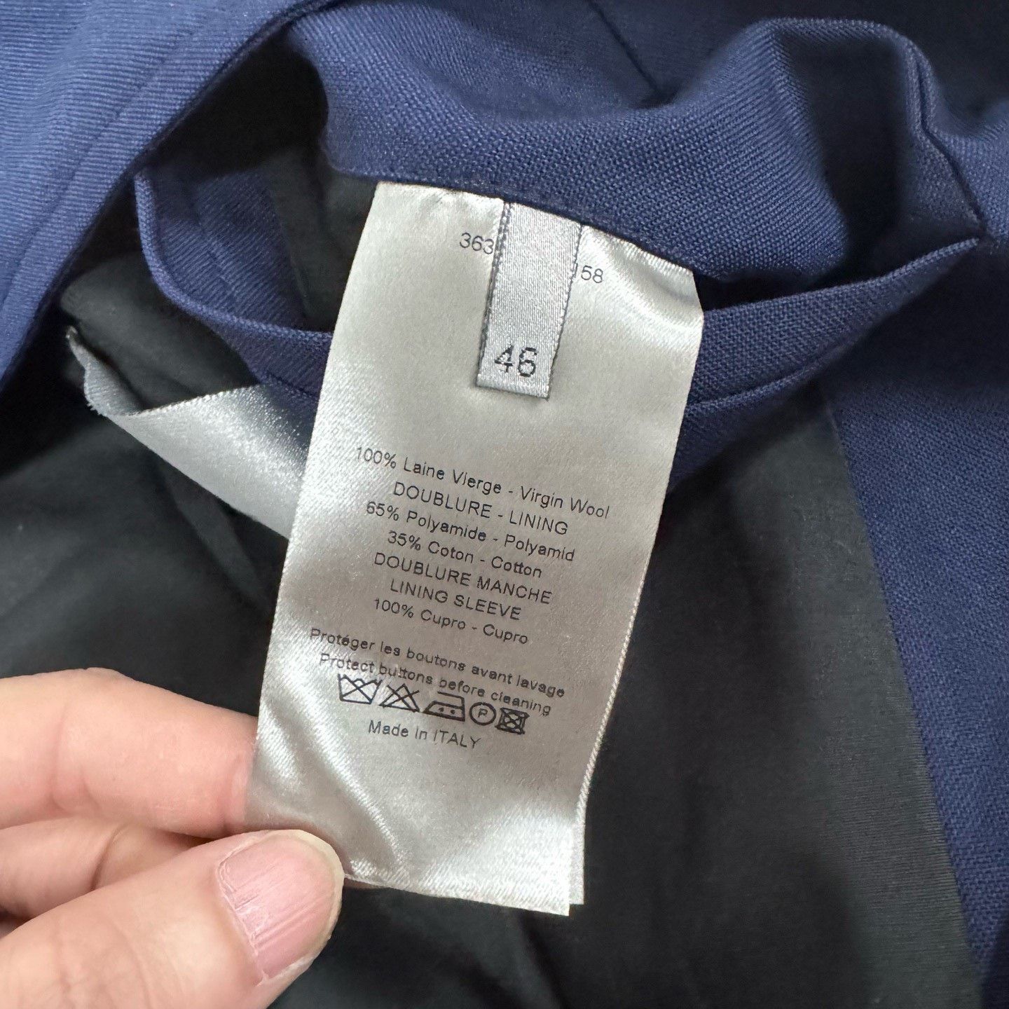 Dior Dior Silver Buckle Wool Baseball Jacket Size US S / EU 44-46 / 1 - 6 Thumbnail
