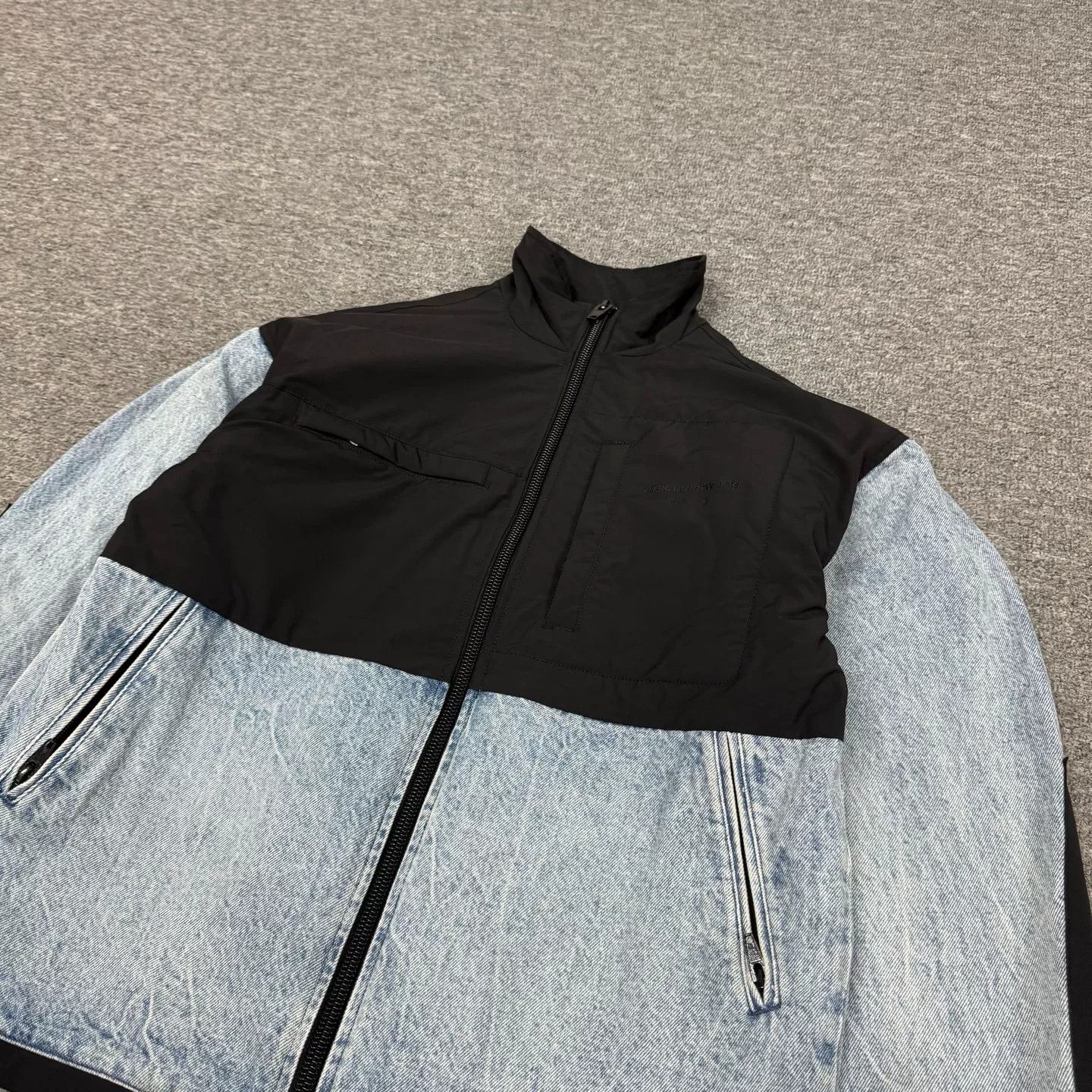 Alexander Wang Alexander Wang Denim-Nylon Stand Collar Zip Jacket Size XXS / US 00 / IT 34 - 4 Thumbnail
