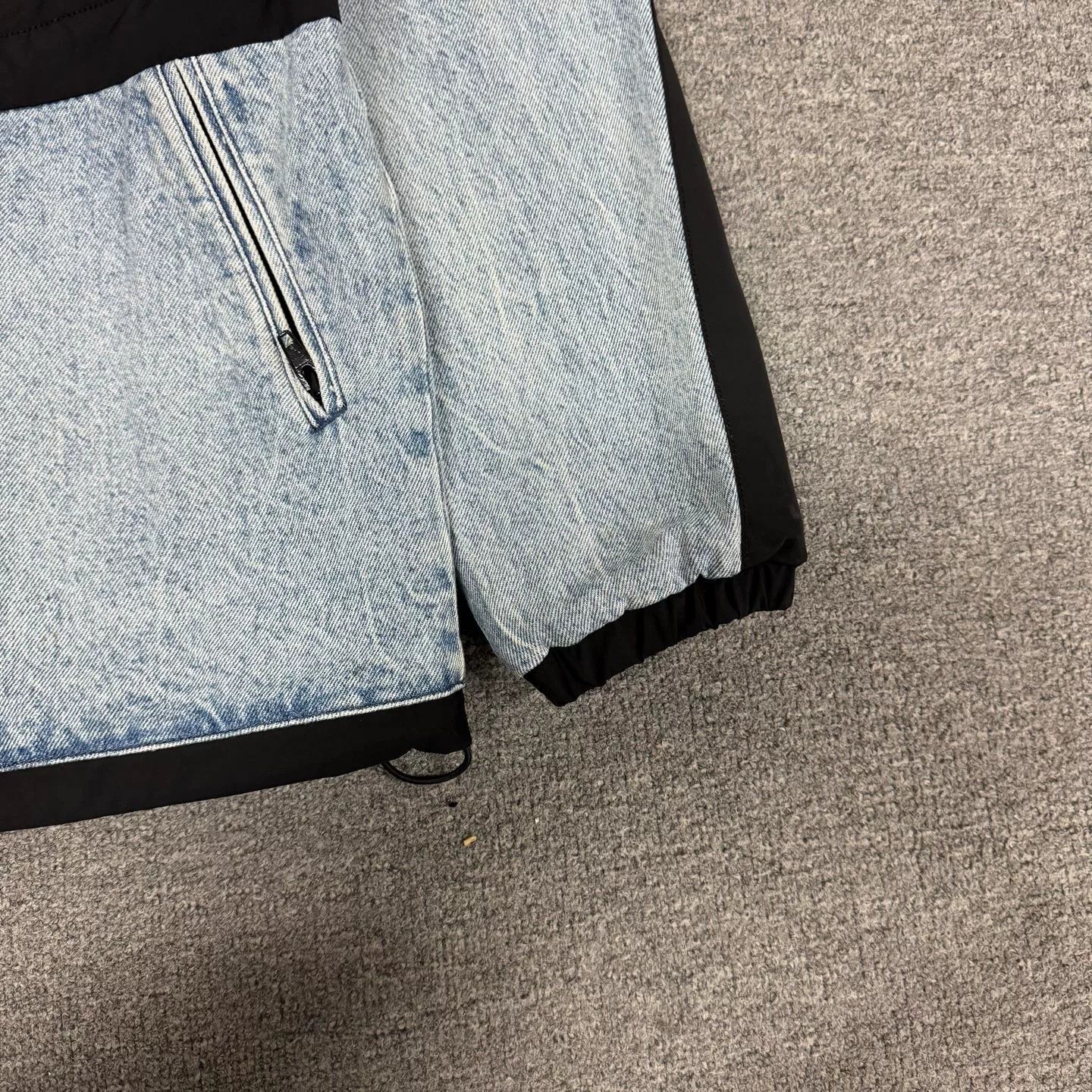 Alexander Wang Alexander Wang Denim-Nylon Stand Collar Zip Jacket Size XXS / US 00 / IT 34 - 3 Thumbnail