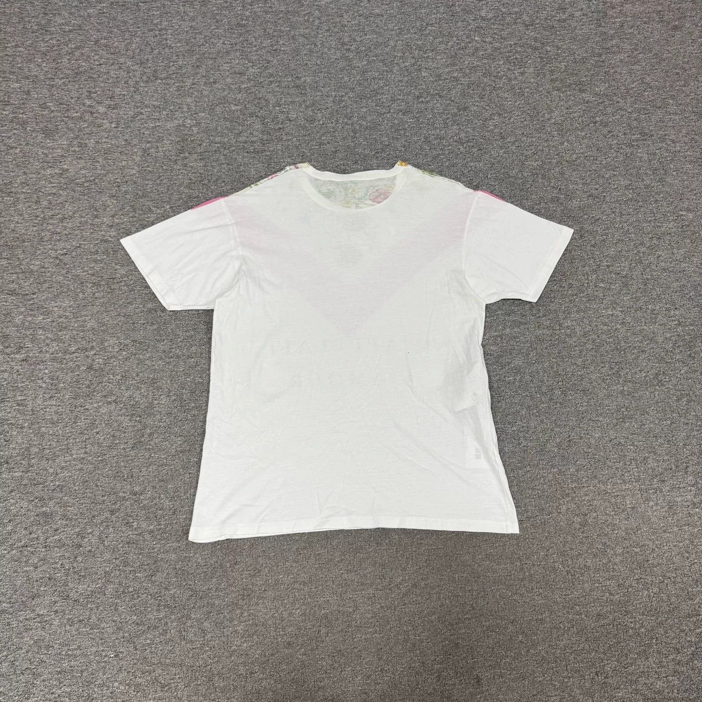 Gucci Gucci Floral Print Pink V-Neck Slogan T-Shirt Size S / US 4 / IT 40 - 2 Thumbnail