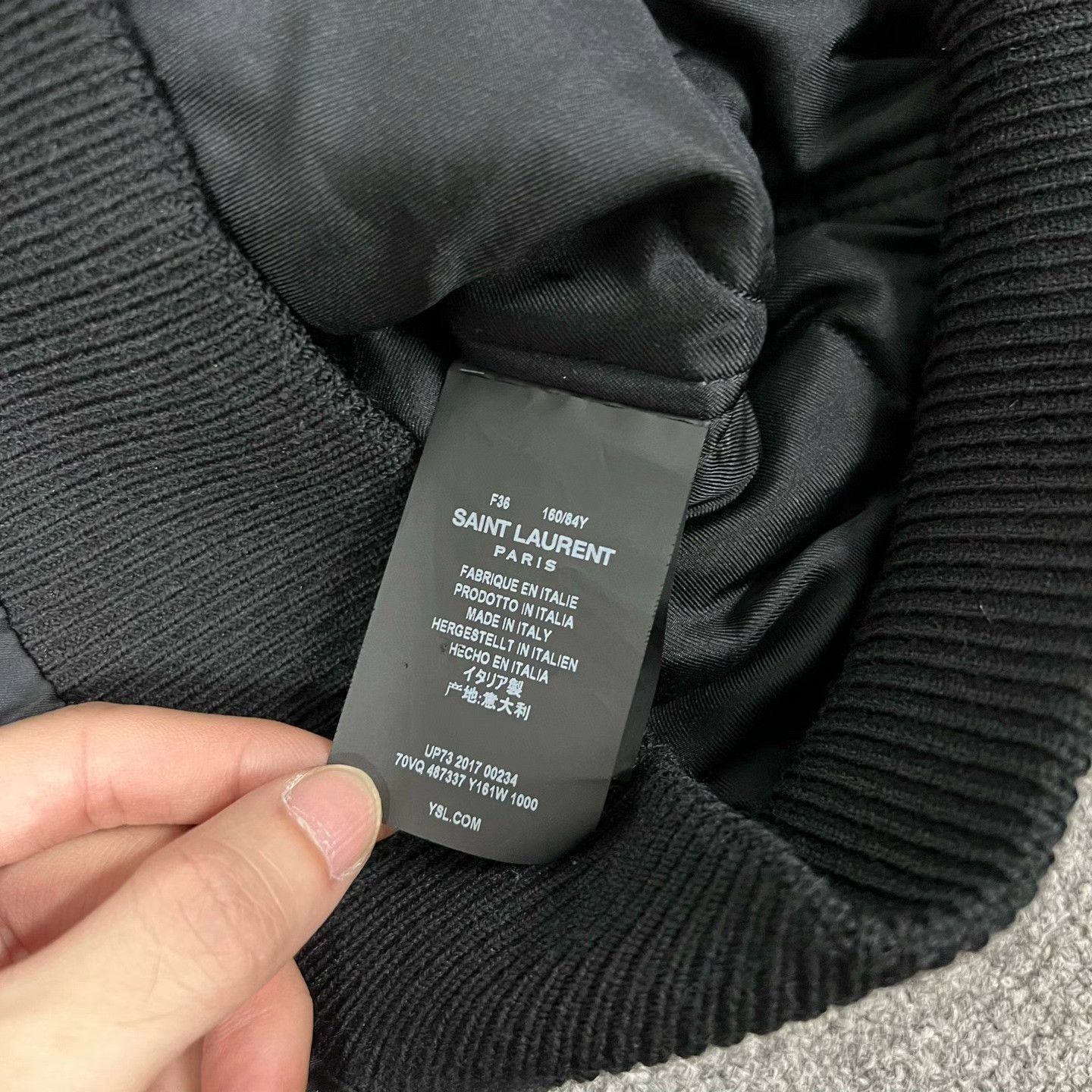 Saint Laurent Paris Saint Laurent Satin Diamante Collared Baseball Jacket Size XS / US 0-2 / IT 36-38 - 7 Thumbnail