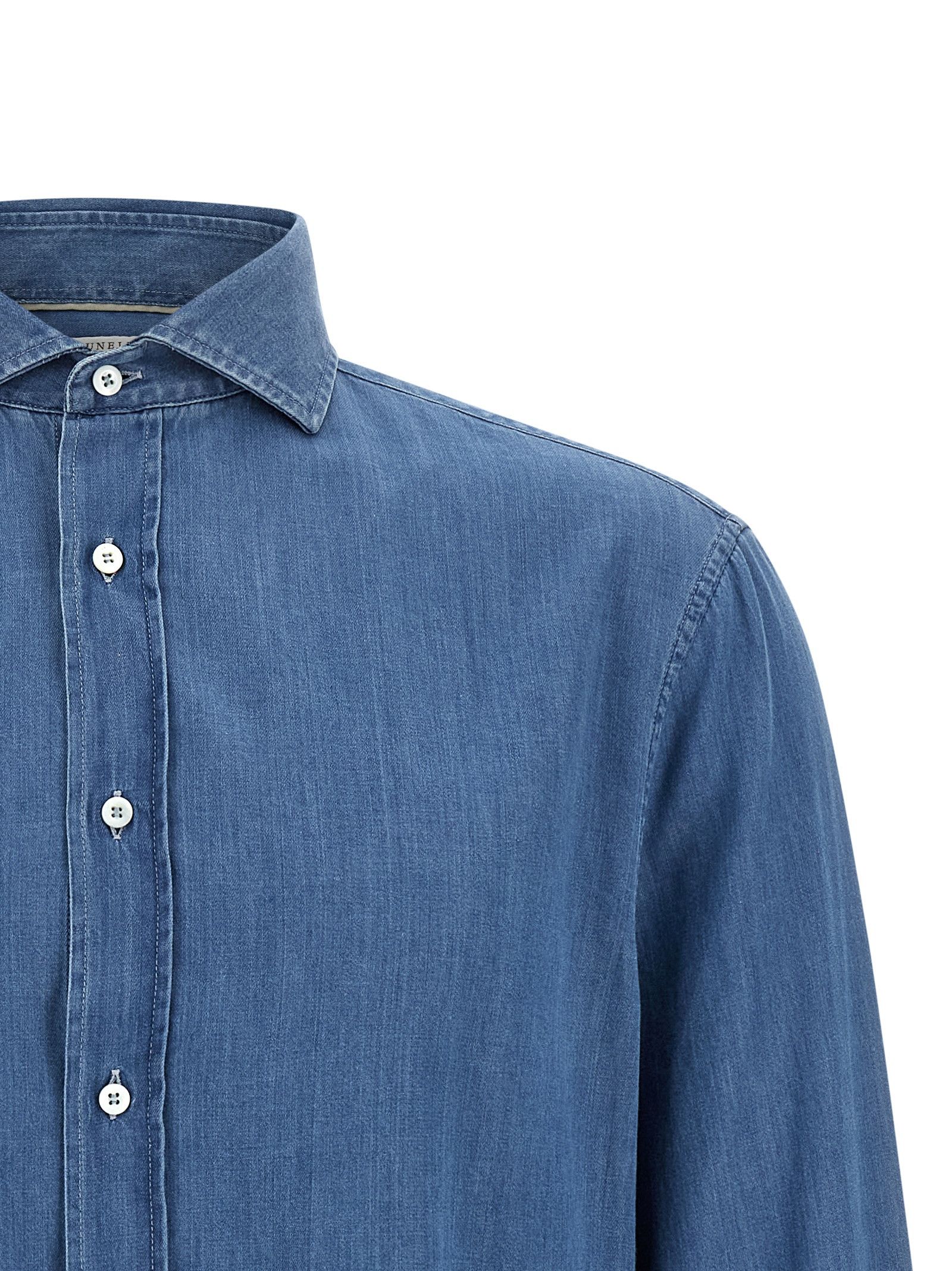 Brunello Cucinelli Denim shirt Size US XL / EU 56 / 4 - 3 Thumbnail