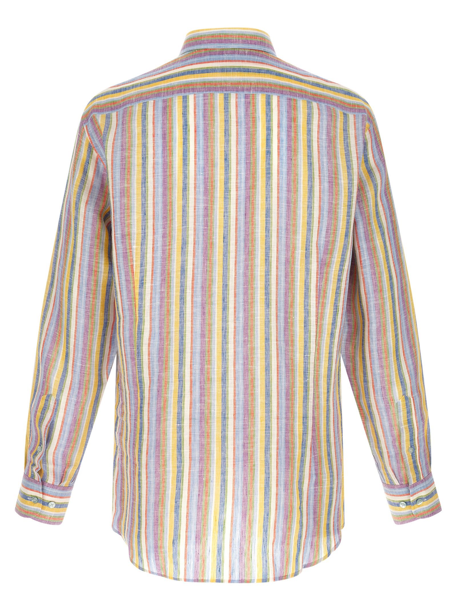 Etro Striped linen shirt Size US L / EU 52-54 / 3 - 2 Thumbnail