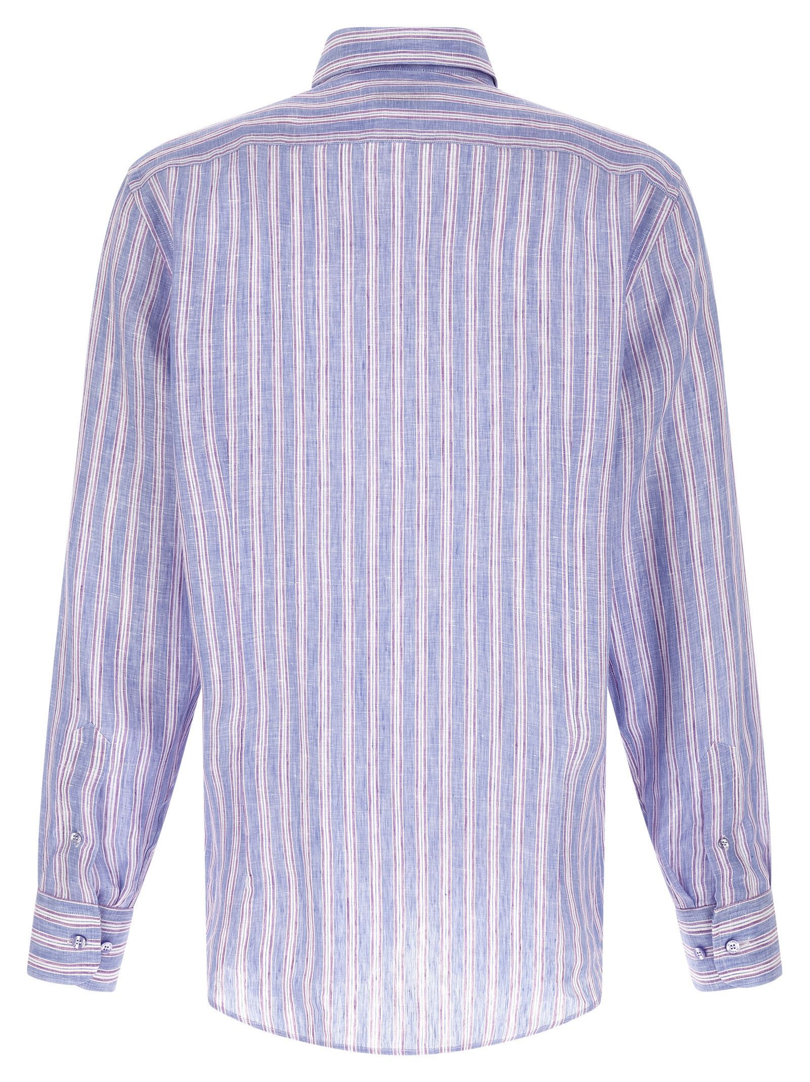 Etro Striped linen shirt Size US M / EU 48-50 / 2 - 2 Thumbnail