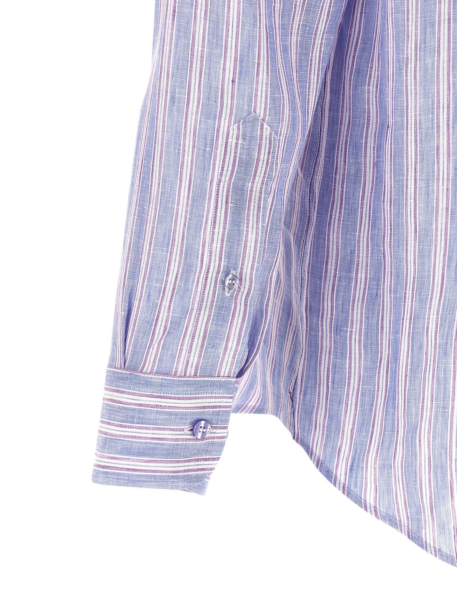 Etro Striped linen shirt Size US XXL / EU 58 / 5 - 4 Thumbnail