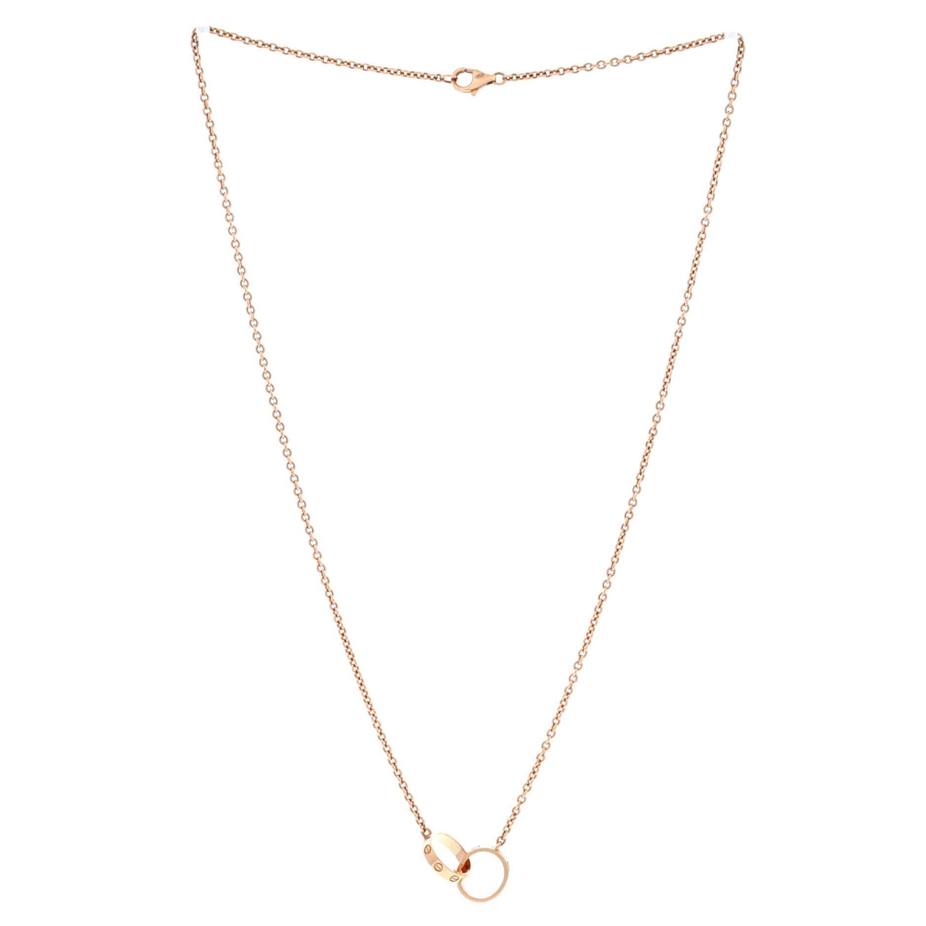 Cartier Love Interlocking Necklace Size ONE SIZE - 3 Thumbnail