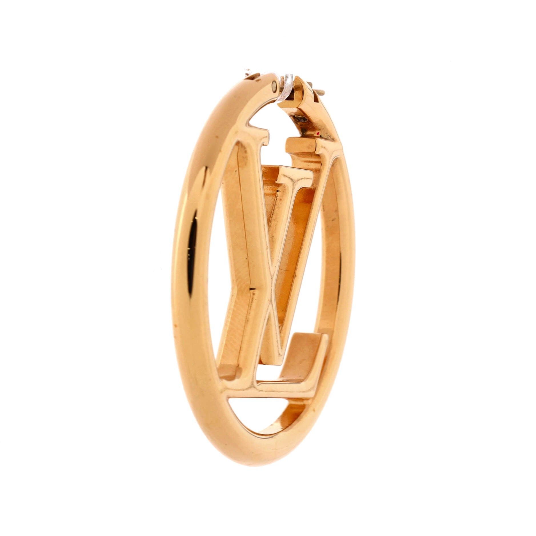 Louis Vuitton Louise Hoop Earrings Size ONE SIZE - 2 Thumbnail