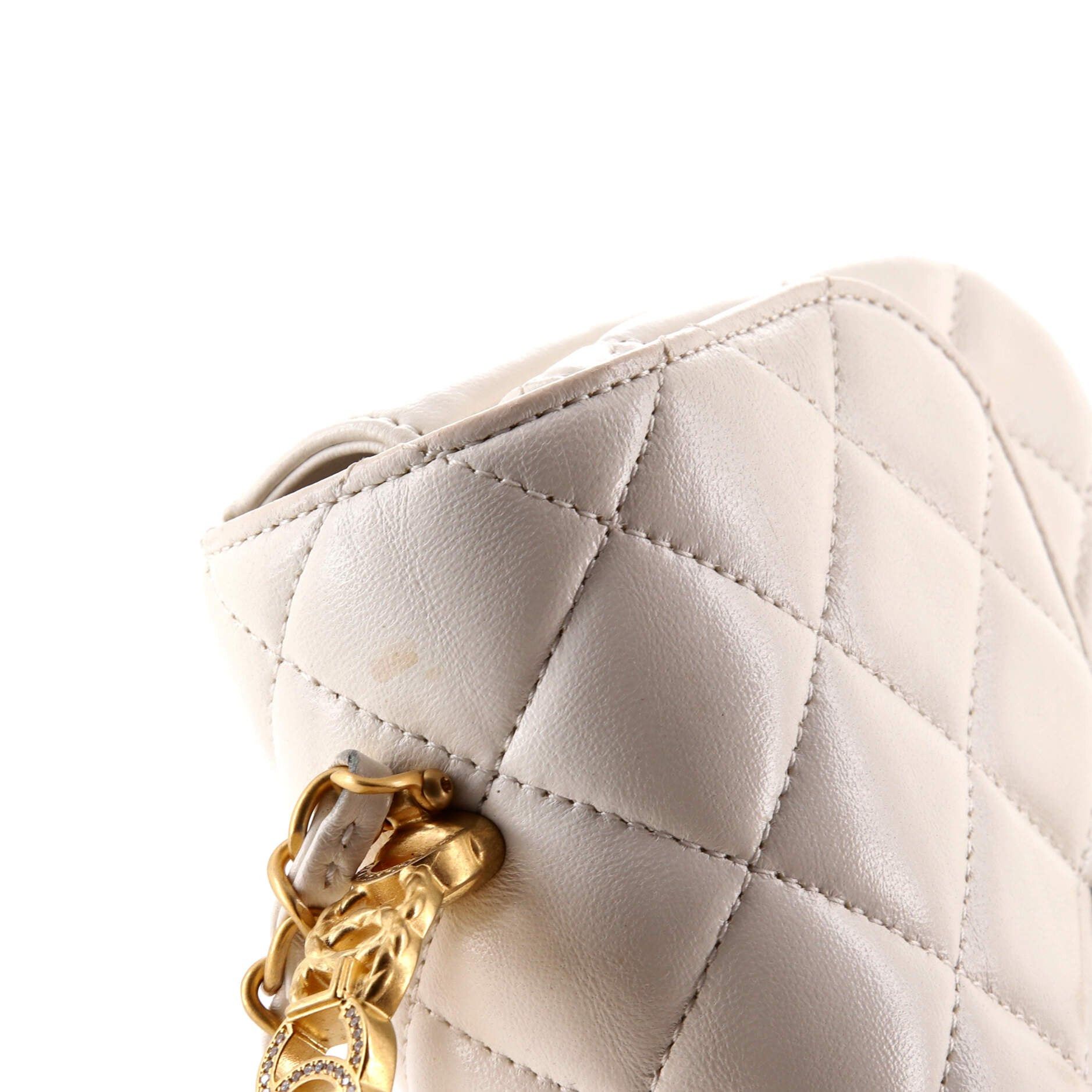 Chanel CC Logo Top Handle Flap Bag Size ONE SIZE - 7 Thumbnail
