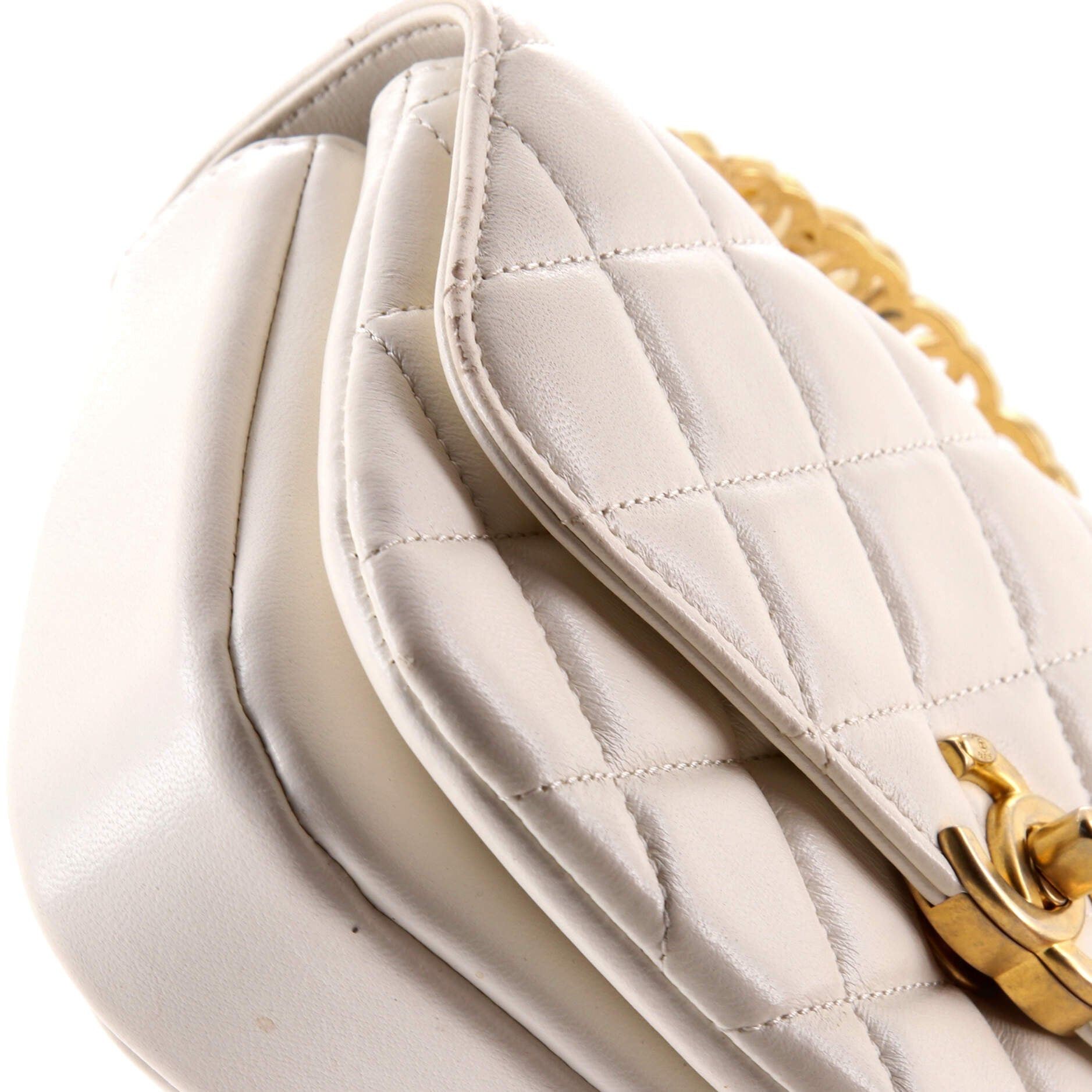 Chanel CC Logo Top Handle Flap Bag Size ONE SIZE - 6 Thumbnail