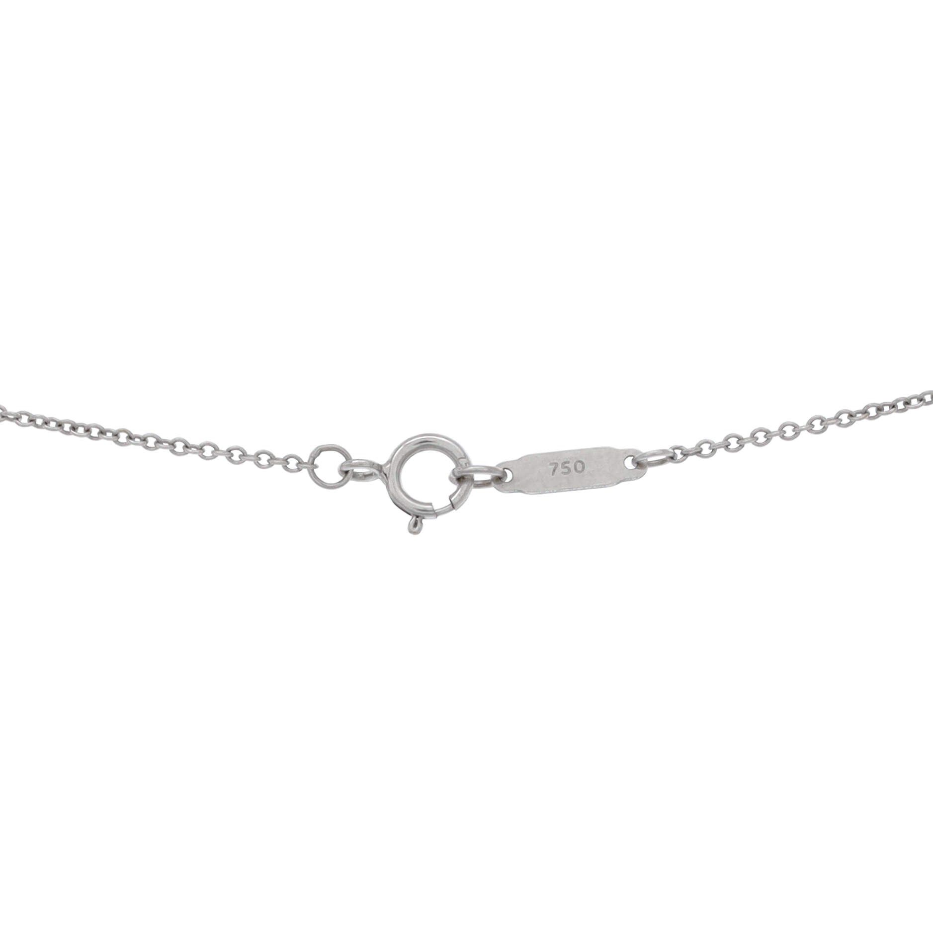 Tiffany & Co. Metro Open Heart Pendant Necklace Size ONE SIZE - 3 Thumbnail