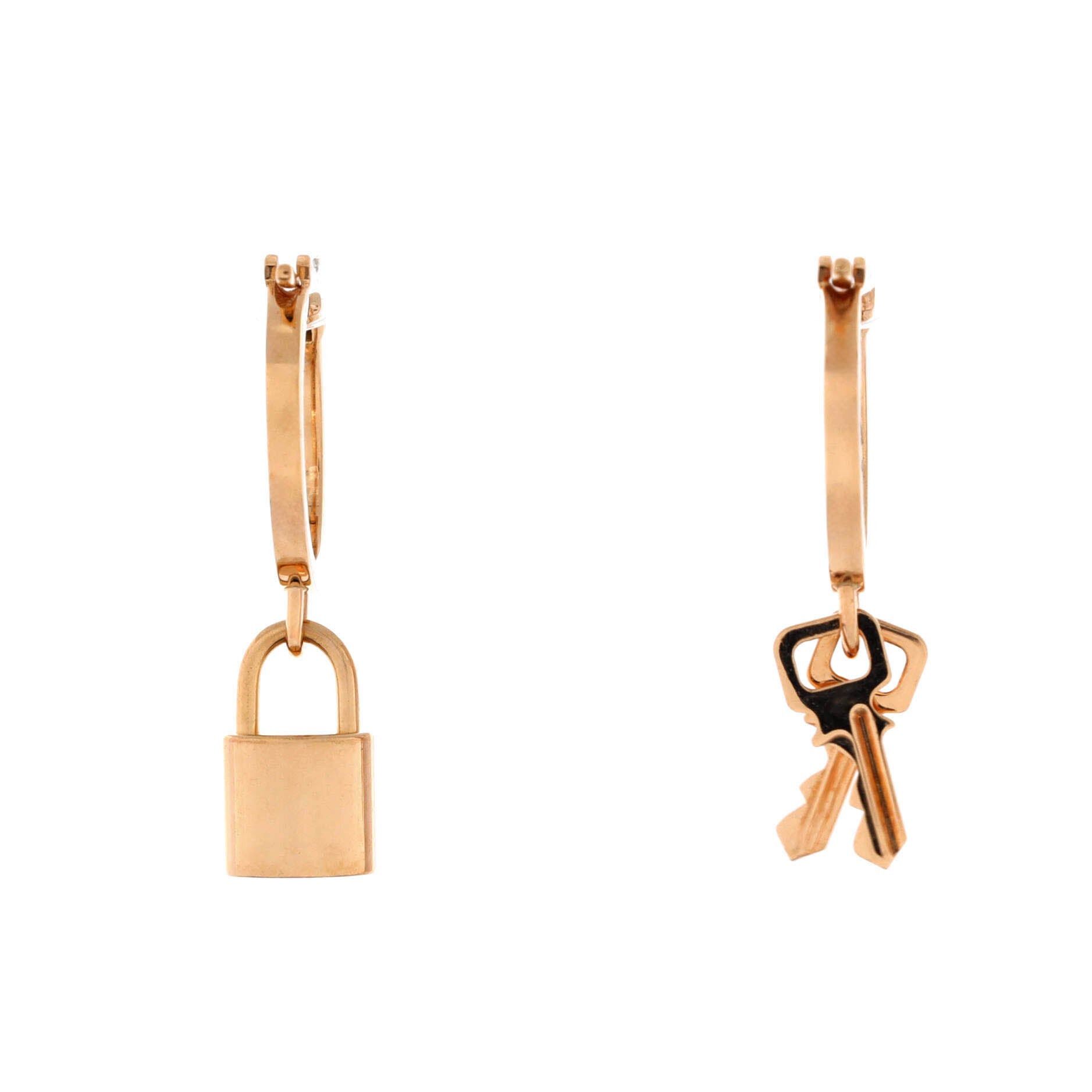 Louis Vuitton Lockit Hoop Earrings Size ONE SIZE - 3 Thumbnail