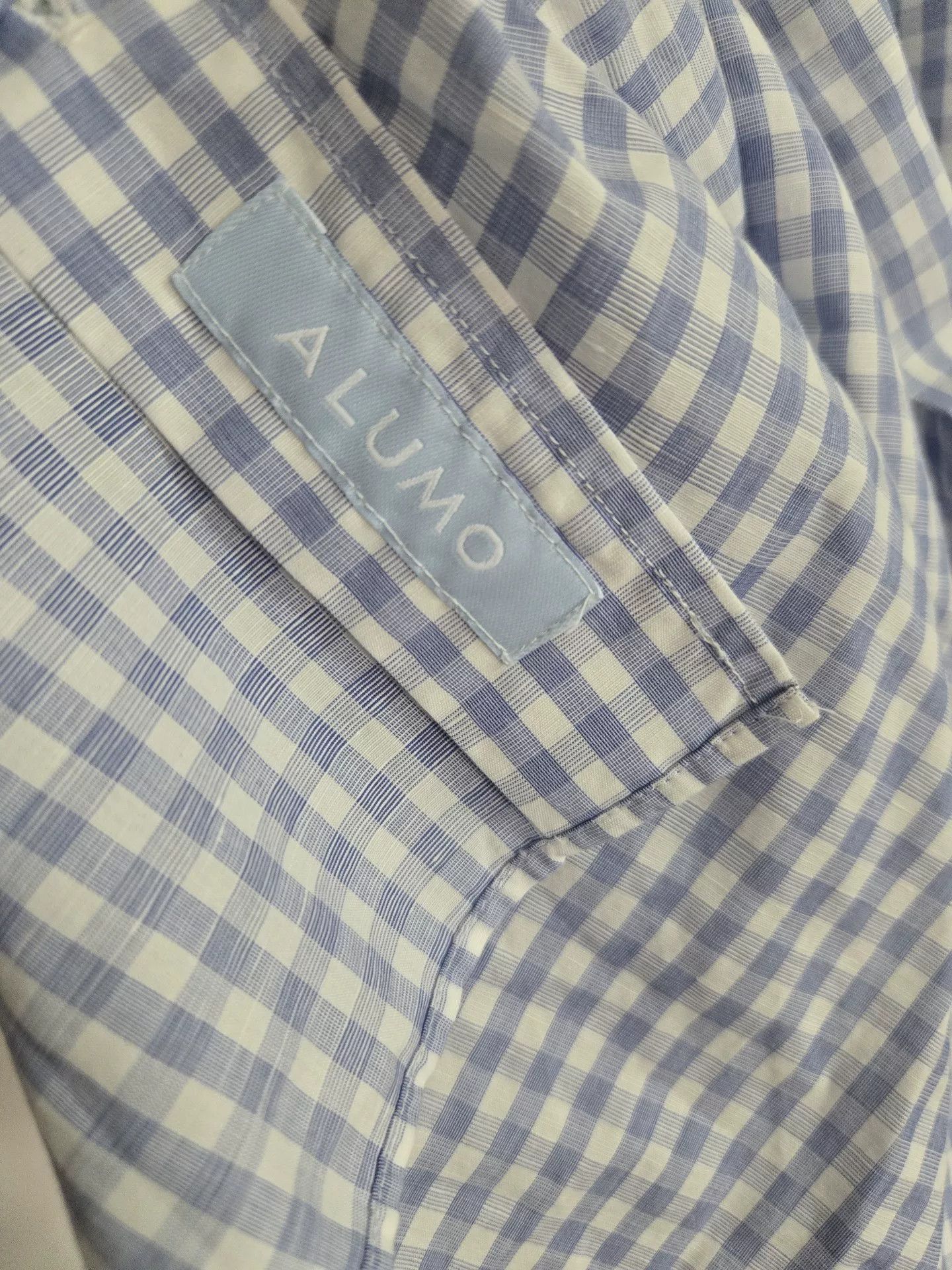 Porter Classic Porter Classic White Purple Check Shirt Size US XL / EU 56 / 4 - 4 Thumbnail