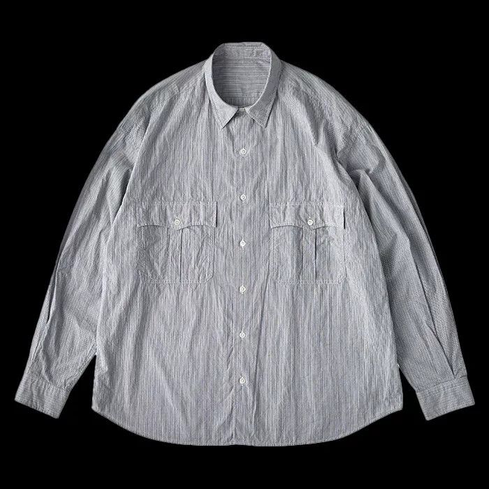Porter Classic Porter Classic Roll Up Stripe Shirt Size US L / EU 52-54 / 3 - 4 Thumbnail