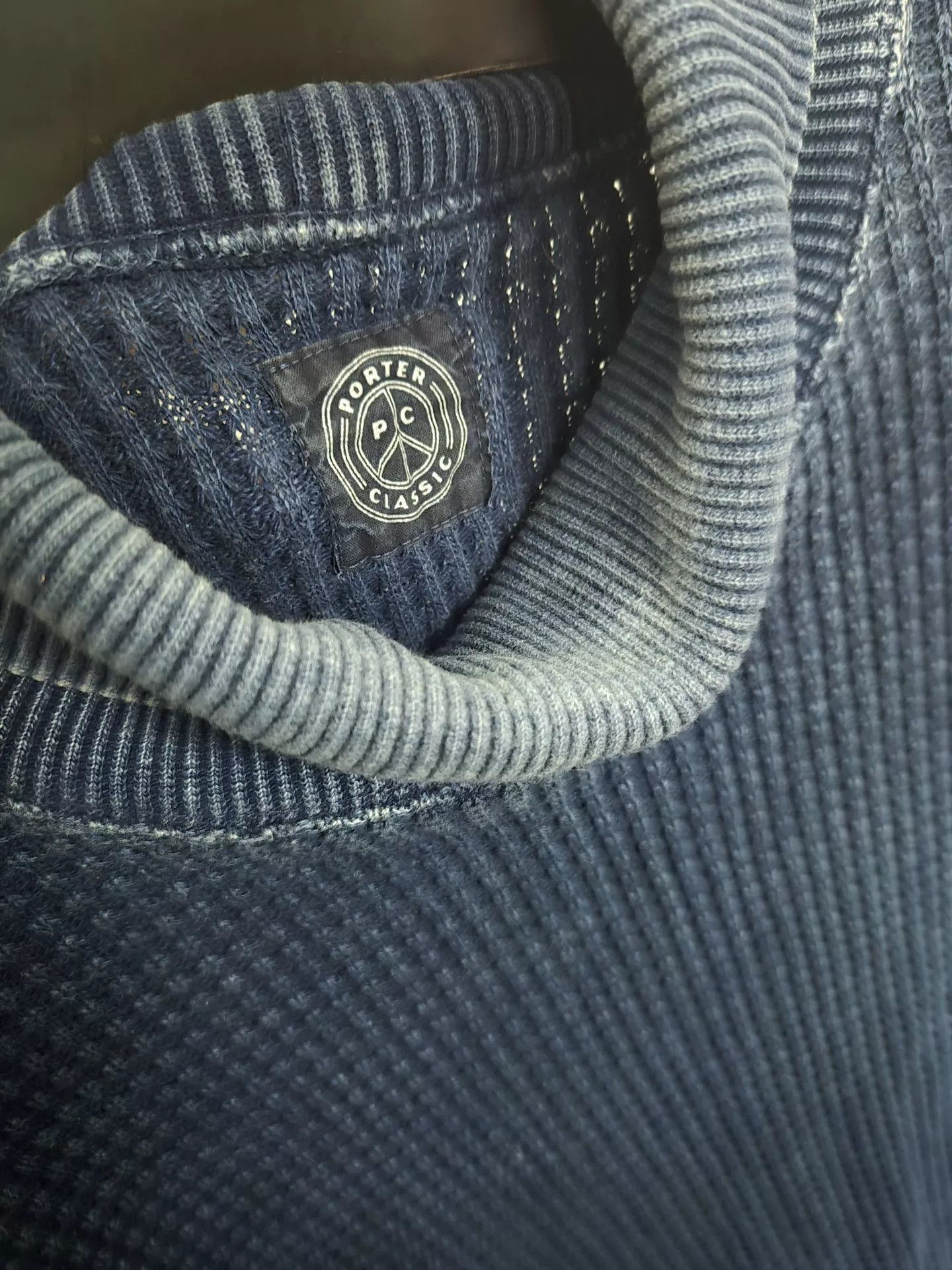 Porter Classic Porter Classic Indigo Knit Turtleneck Size US M / EU 48-50 / 2 - 4 Thumbnail