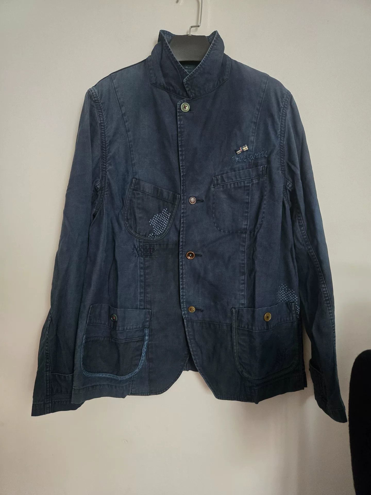 Porter Classic Porter Classic Indigo Dyed Washed Jacket Size US M / EU 48-50 / 2 - 2 Thumbnail