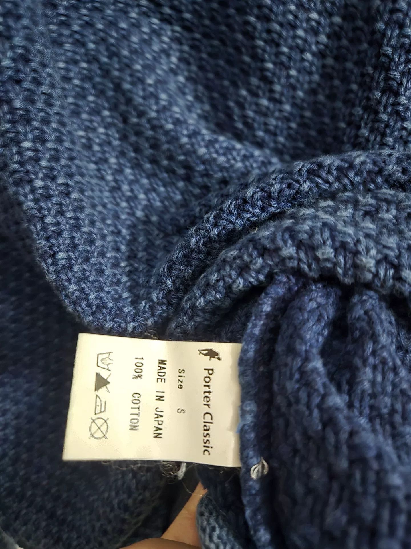 Porter Classic Porter Classic Indigo Sashiko Fisherman Pullover Size US S / EU 44-46 / 1 - 4 Thumbnail