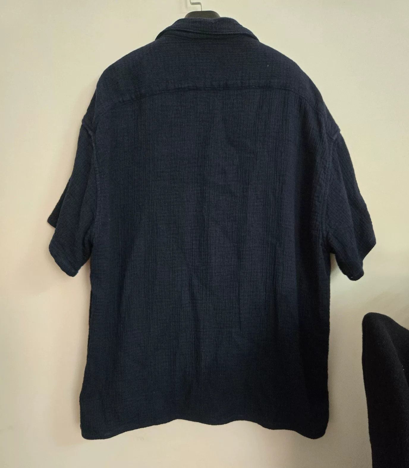 Porter Classic Porter Classic Indigo Sashiko Short-Sleeve Shirt Size US L / EU 52-54 / 3 - 3 Thumbnail