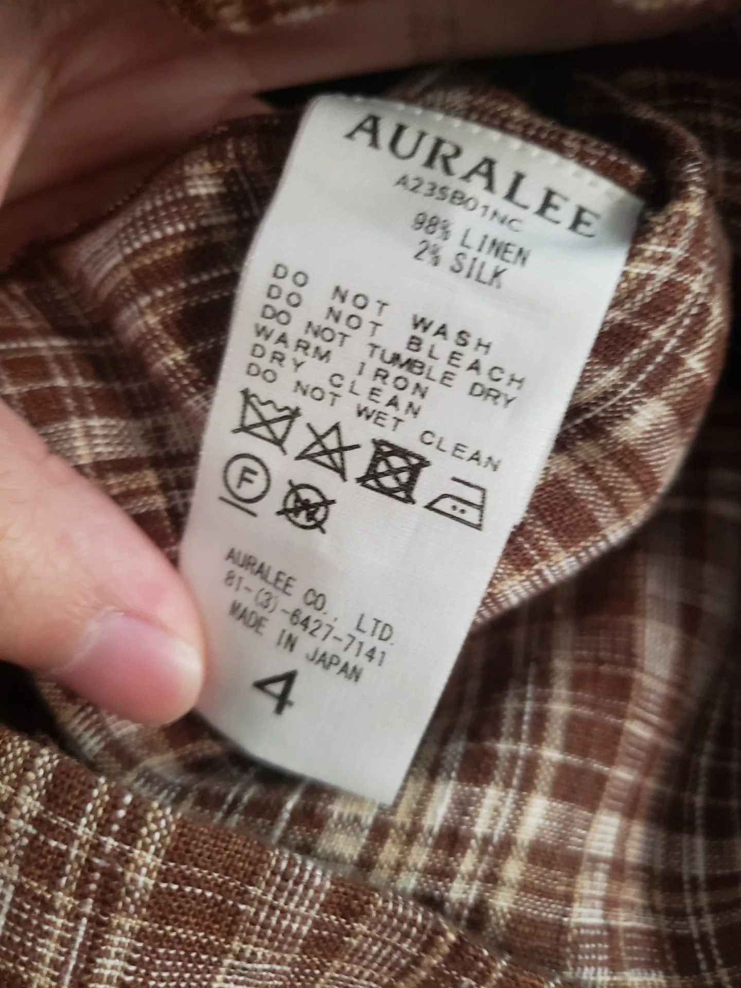 Auralee Auralee 23SS Linen Silk Jacket Size US XL / EU 56 / 4 - 4 Thumbnail