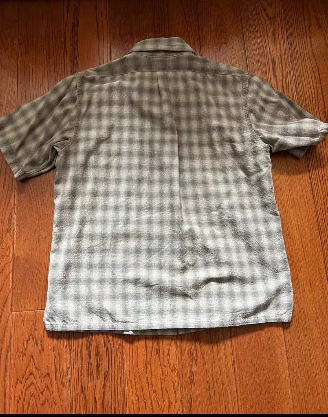 Freewheelers Freewheelers Gray-Yellow Check Short-Sleeve Shirt Size US L / EU 52-54 / 3 - 3 Thumbnail