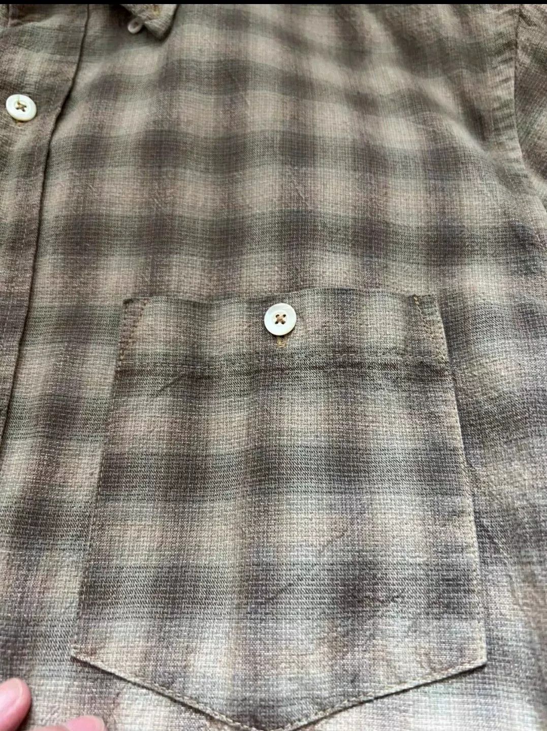 Freewheelers Freewheelers Gray-Yellow Check Short-Sleeve Shirt Size US L / EU 52-54 / 3 - 4 Thumbnail