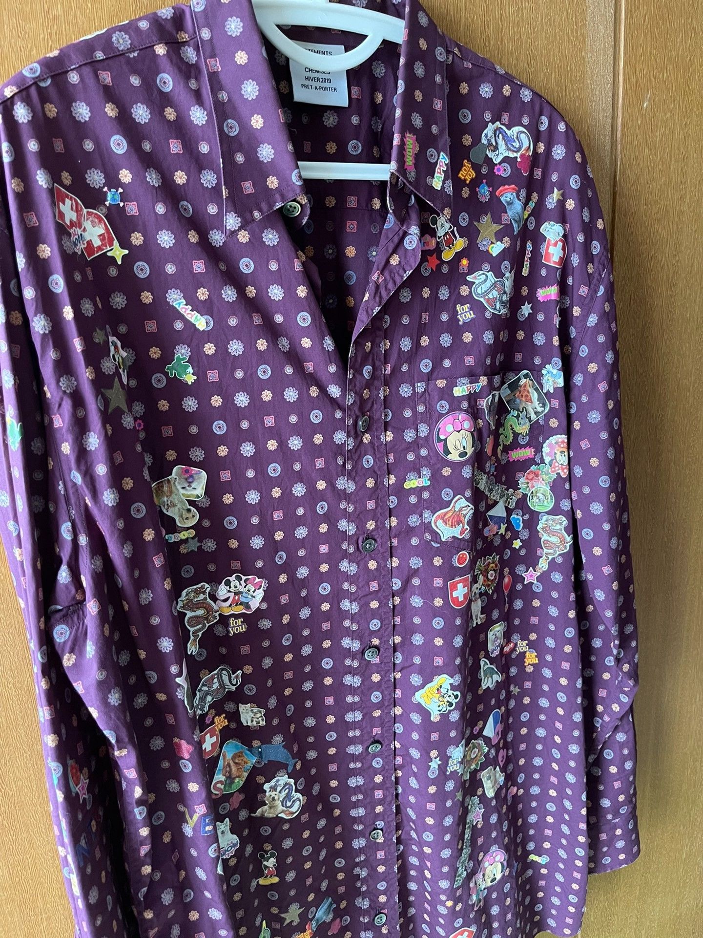 Vetements Vetements Oversized Patch Shirt XS Size XS / US 0-2 / IT 36-38 - 2 Thumbnail
