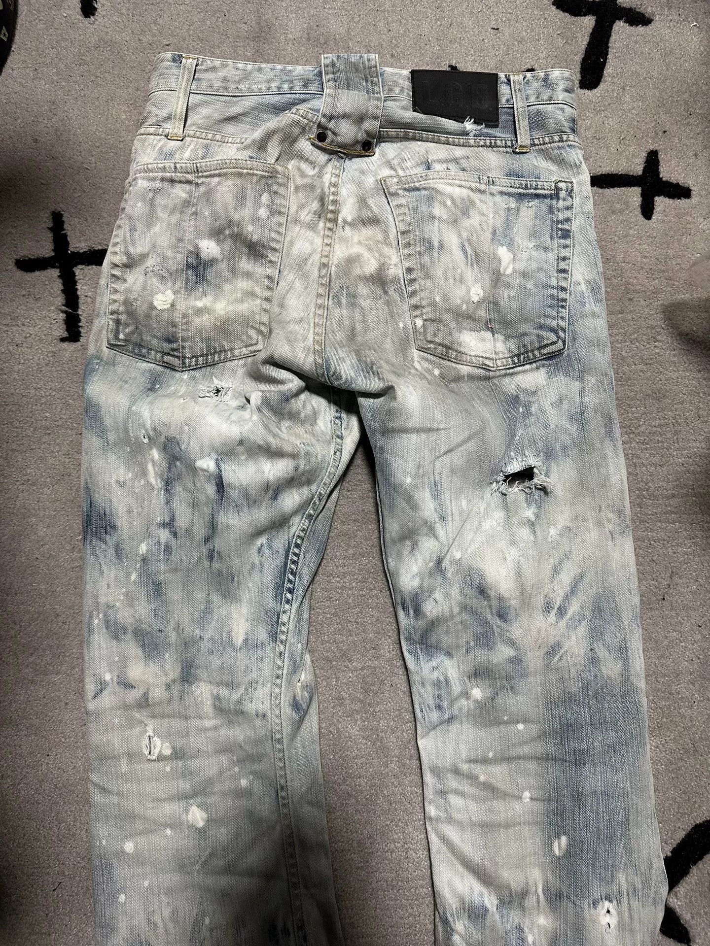 Le Grande Bleu (L.G.B.) LGB ST104 Splash Distressed Jeans Size US 28 / EU 44 - 4 Thumbnail